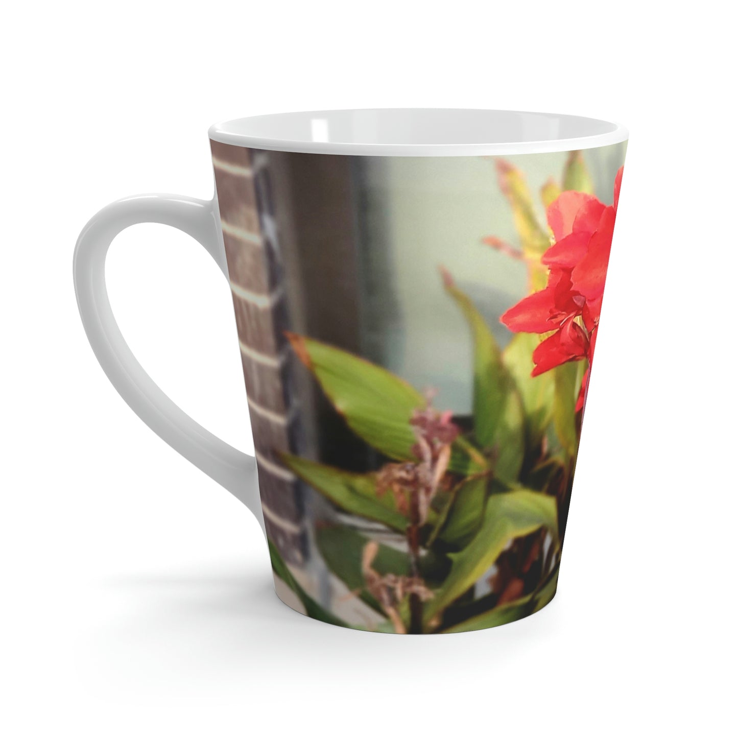 Red Canna | 12 oz Latte Mug | Life By Ortavia