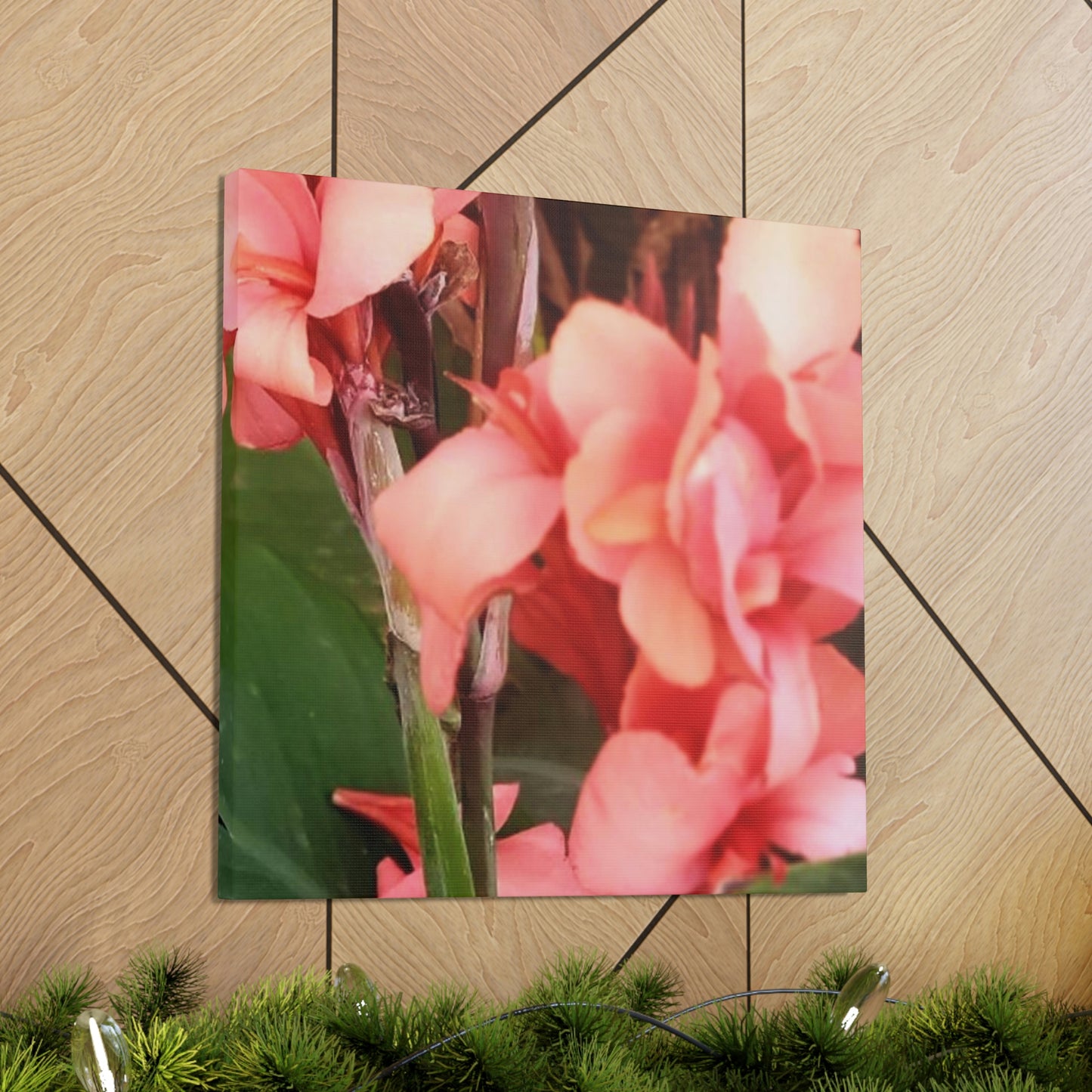 Art Prints & Wall Art, Canvas Gallery with Pink Canna Flower