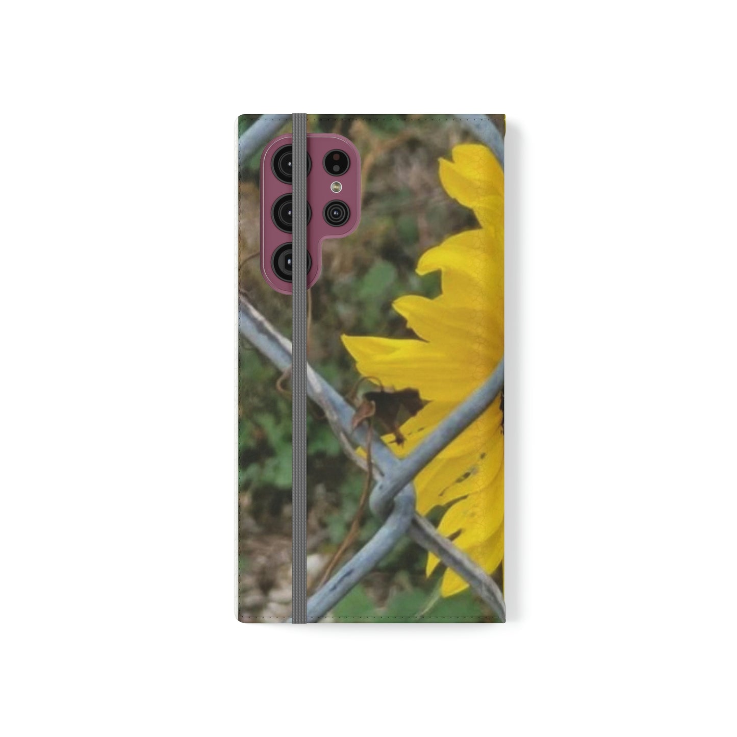 Sunflower Behind A Fence | Folio Phone Case | High Bloom Collection | Life By Ortavia