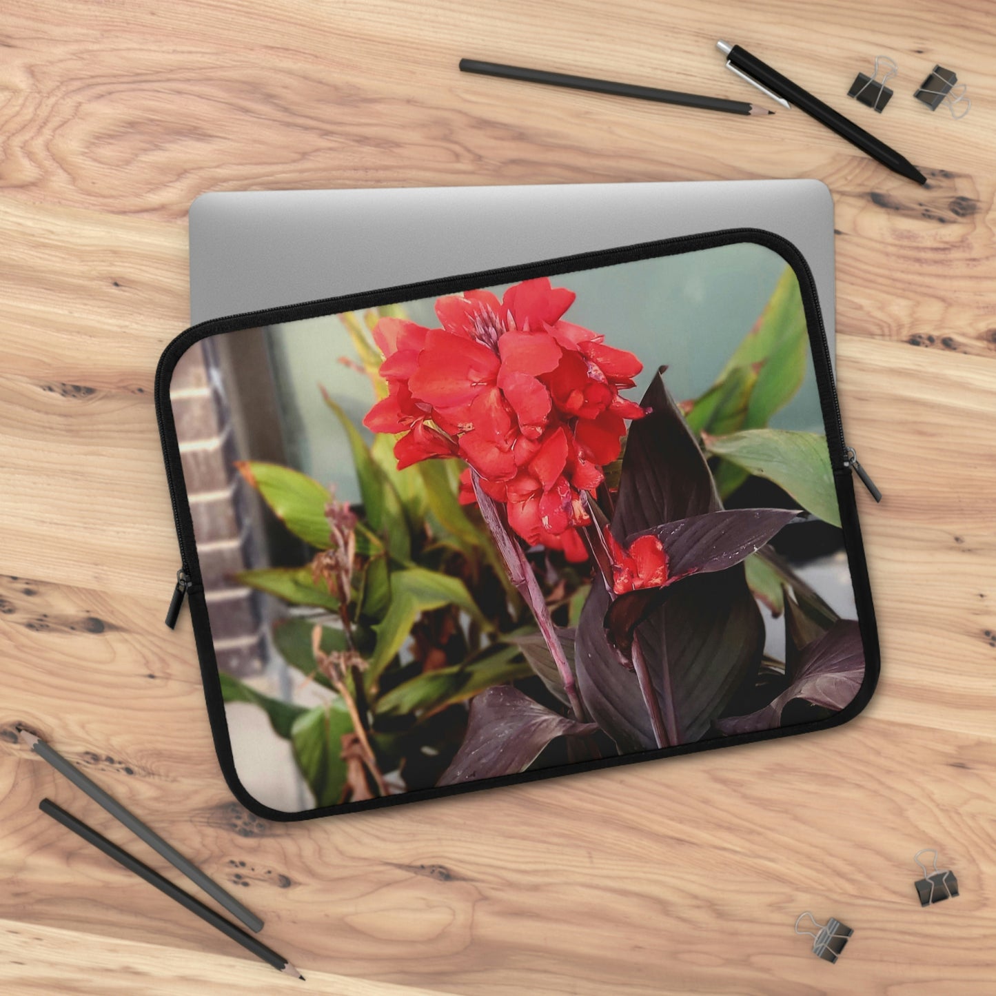 Red Canna | Laptop Sleeve 7 Inch 10 Inch 13 Inch 15 Inch 17 Inch | Life By Ortavia