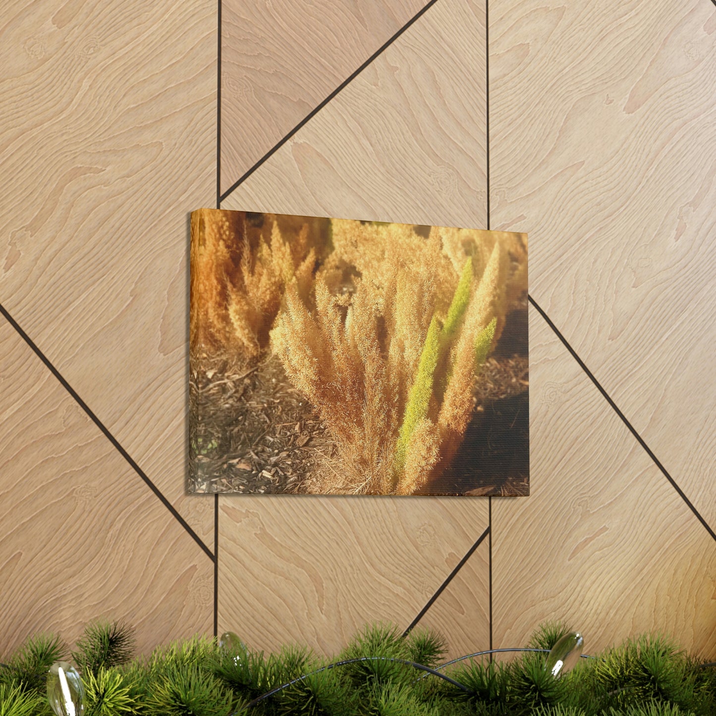 Golden Foxtail Fern | Wall Art Canvas | High Bloom Collection | Life By Ortavia