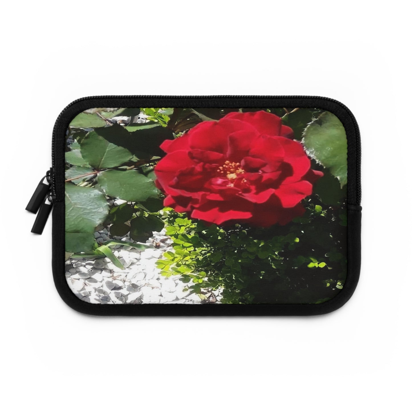 Laptop Sleeve Protecting Cover with Europeana Red Rose 7 Inch 10 Inch 13 Inch 15 Inch 17 Inch