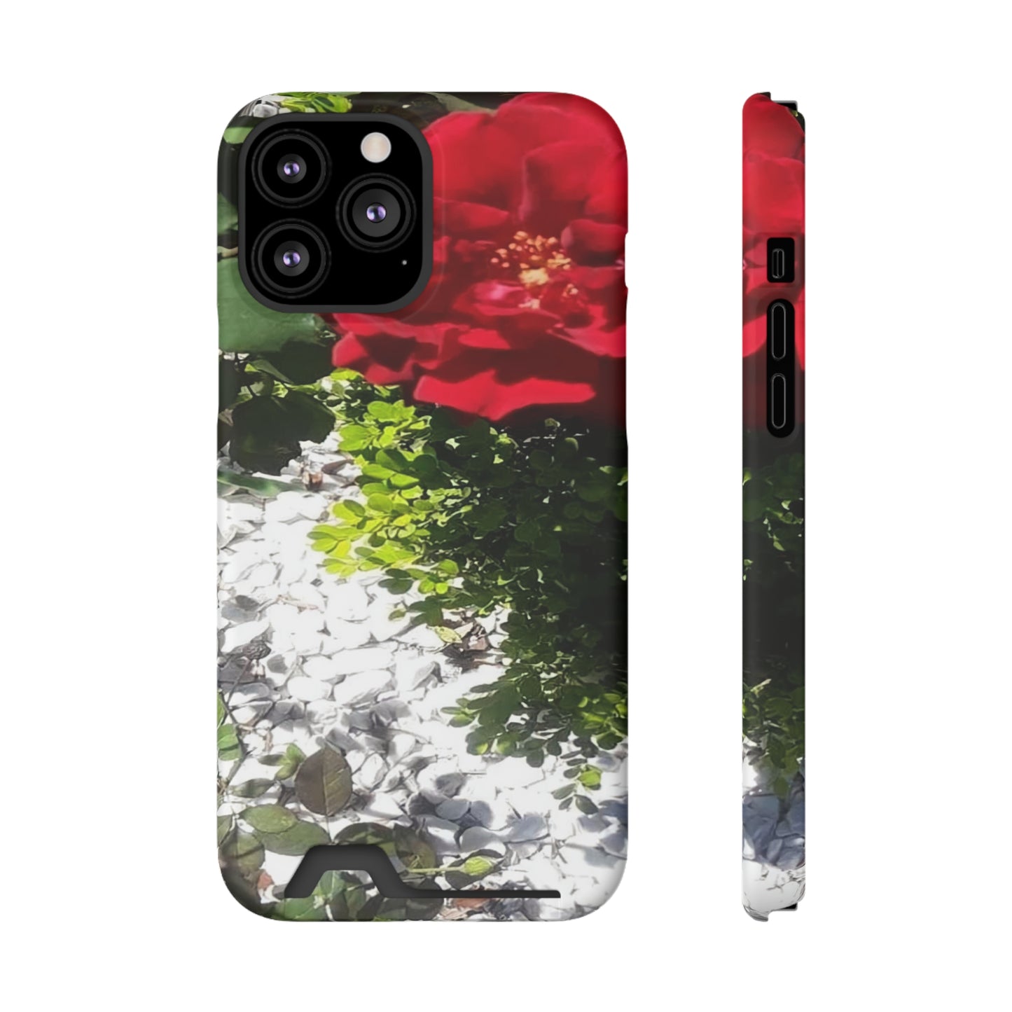 Europeana Red Rose | Phone Case with Card Holder | High Bloom Collection | Life By Ortavia