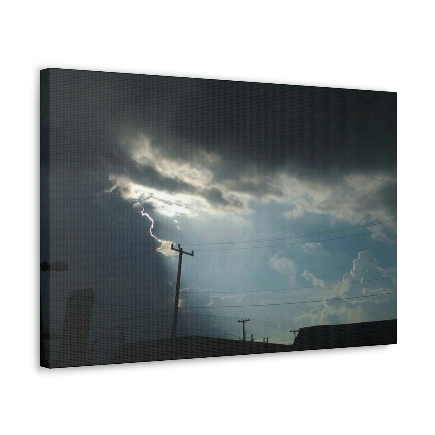 Sun Through Dark Clouds | Wall Art Canvas | Heavens Collection