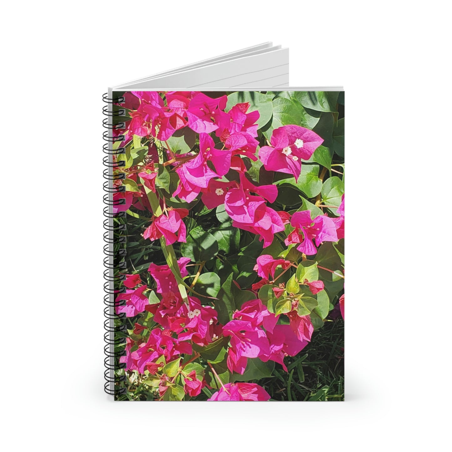 Hot Pink Bougainvillea | Spiral Notebook 118 pg Ruled | High Bloom Collection | Life By Ortavia