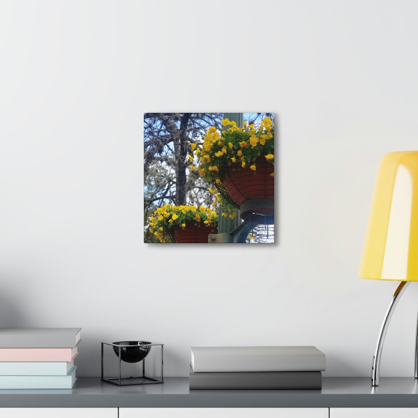 Yellow Pansies Downtown | Wall Art Canvas | High Bloom Collection | Life By Ortavia