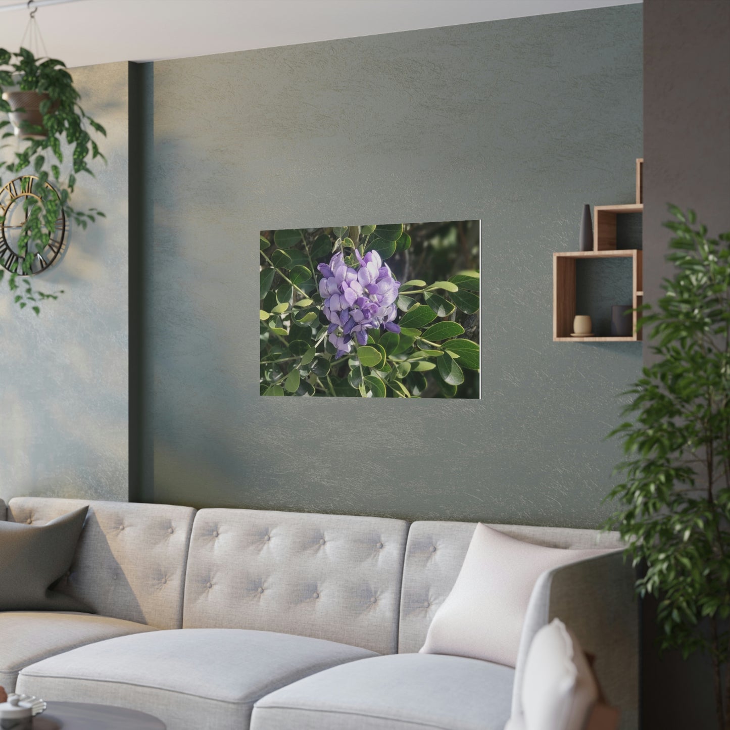 Purple Texas Mountain Laurel | Satin Posters (210gsm)
