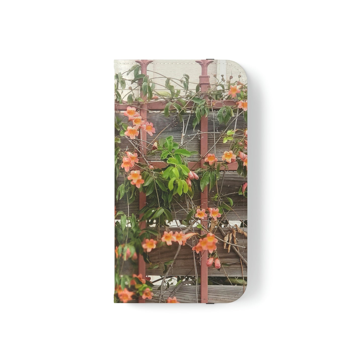 Flowers On A Rugged Fence | Folio Phone Case | High Bloom Collection | Life By Ortavia