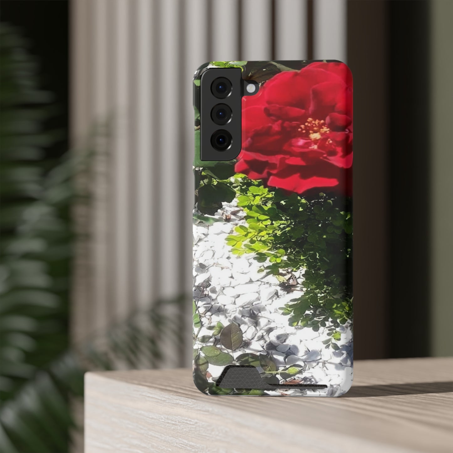 Europeana Red Rose | Phone Case with Card Holder | High Bloom Collection | Life By Ortavia