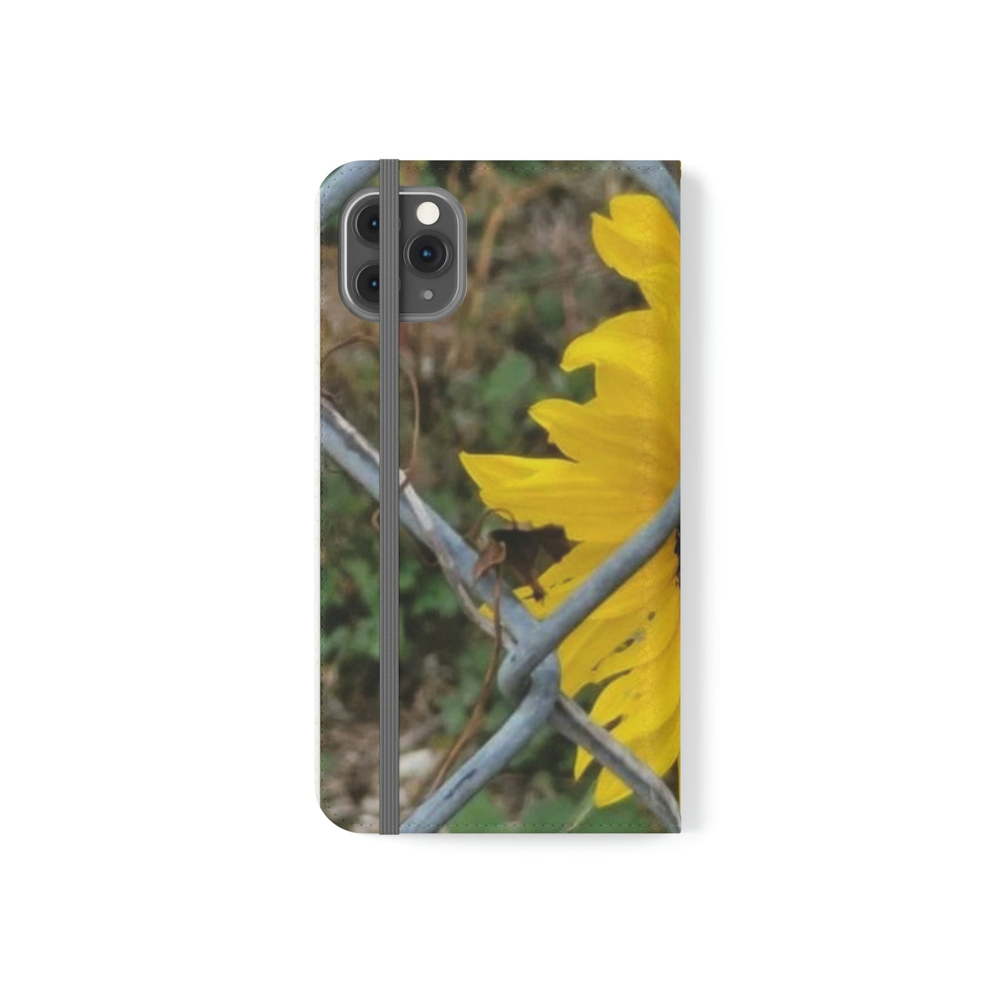 Sunflower Behind A Fence | Folio Phone Case | High Bloom Collection | Life By Ortavia