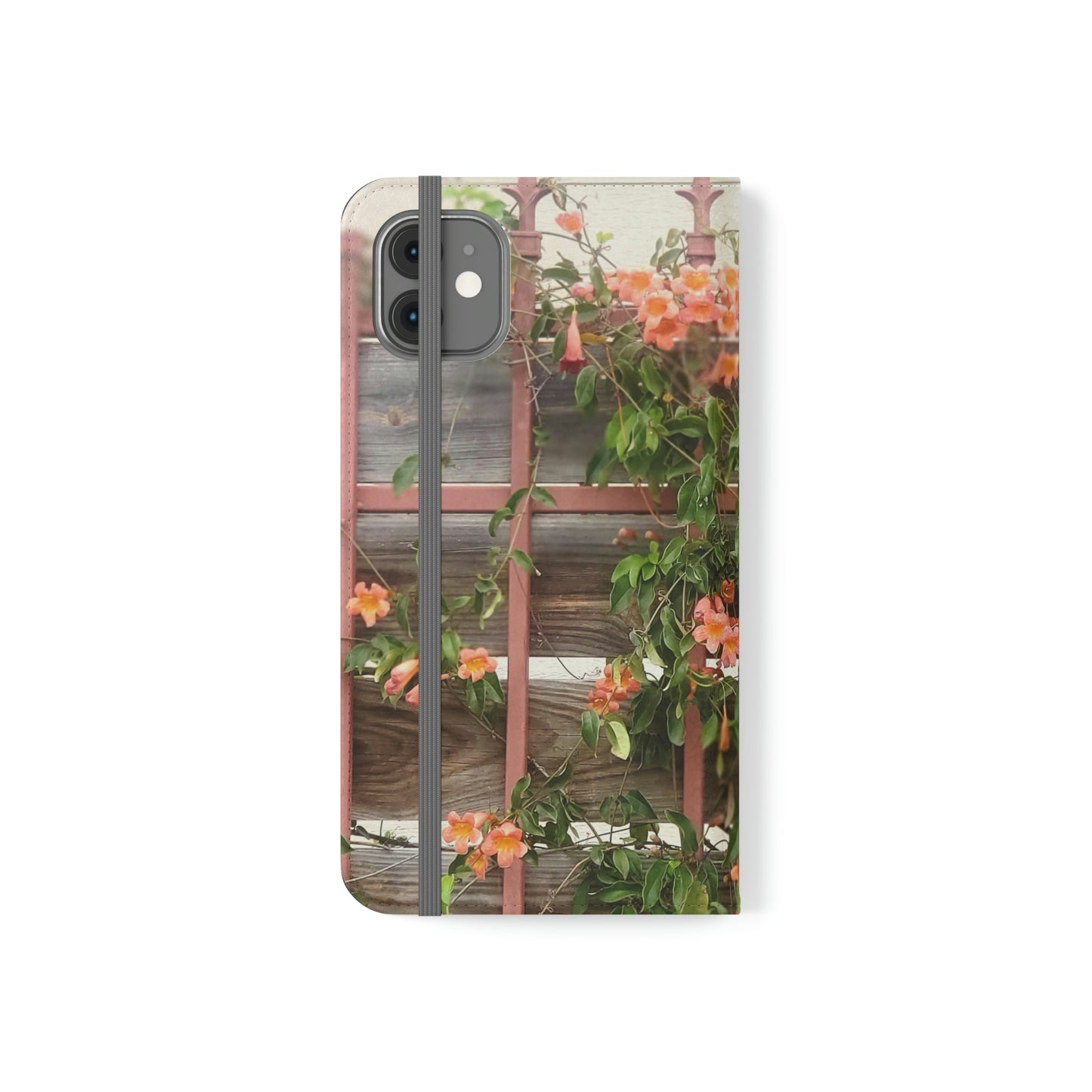 Flowers On A Rugged Fence | Folio Phone Case | High Bloom Collection | Life By Ortavia