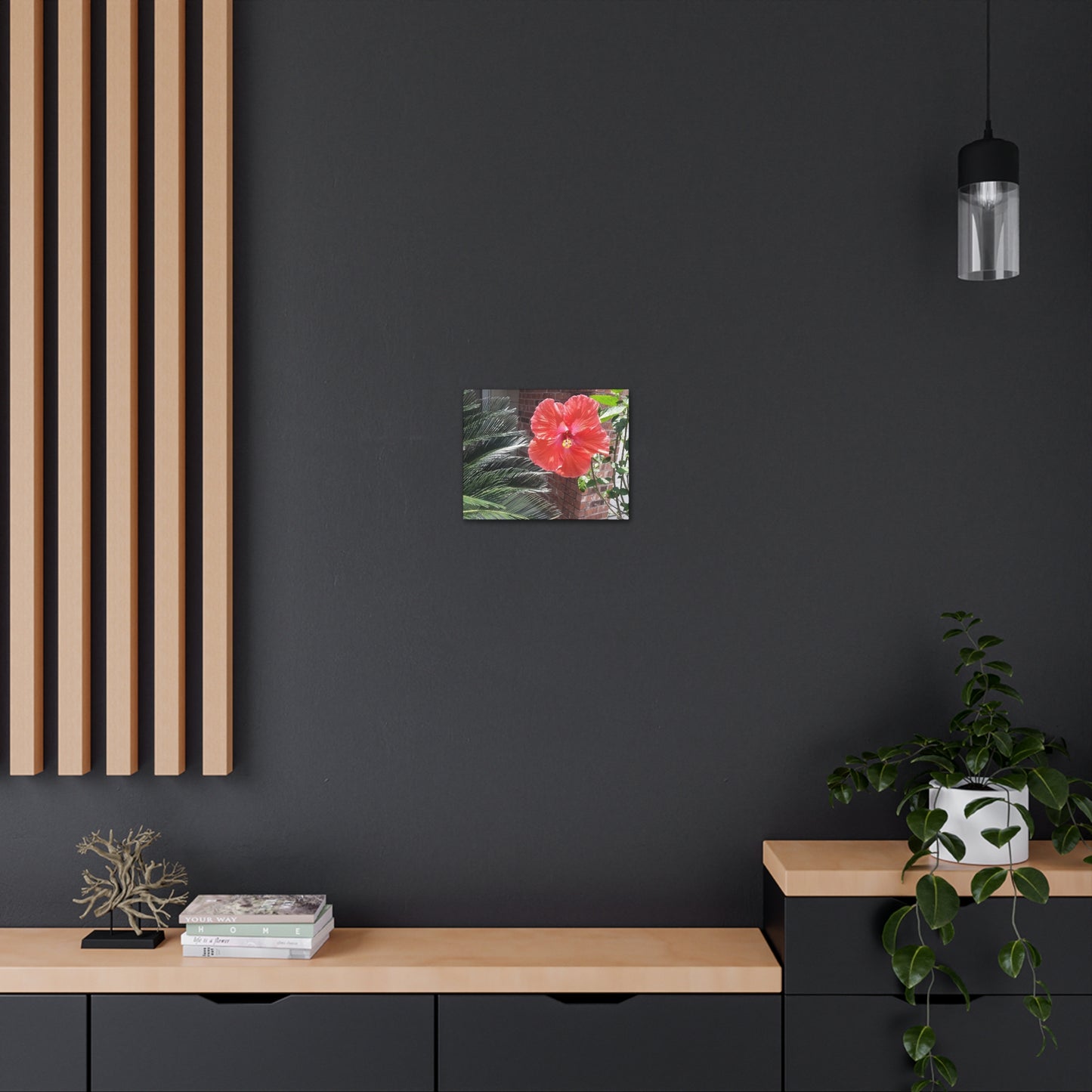 Art Prints & Wall Art, Gallery Canvas with Peach Hibiscus Flower