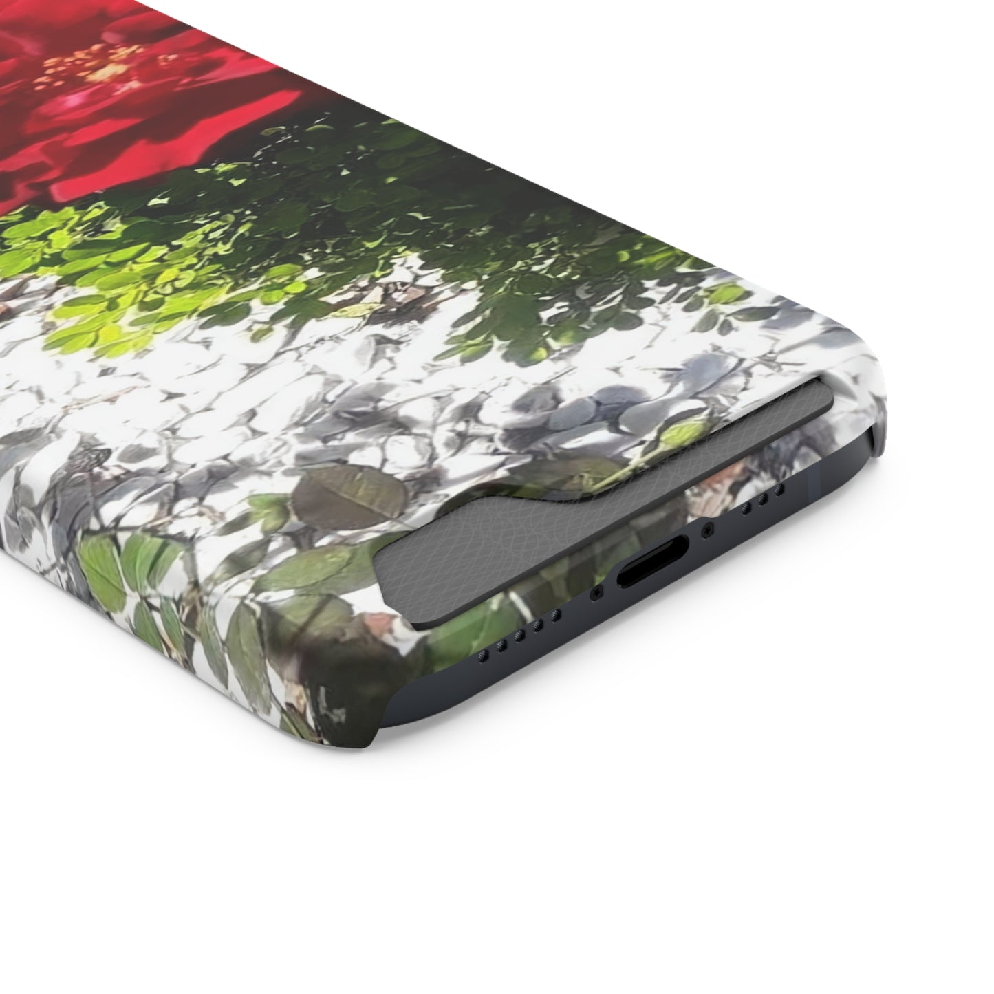 Europeana Red Rose | Phone Case with Card Holder | High Bloom Collection | Life By Ortavia