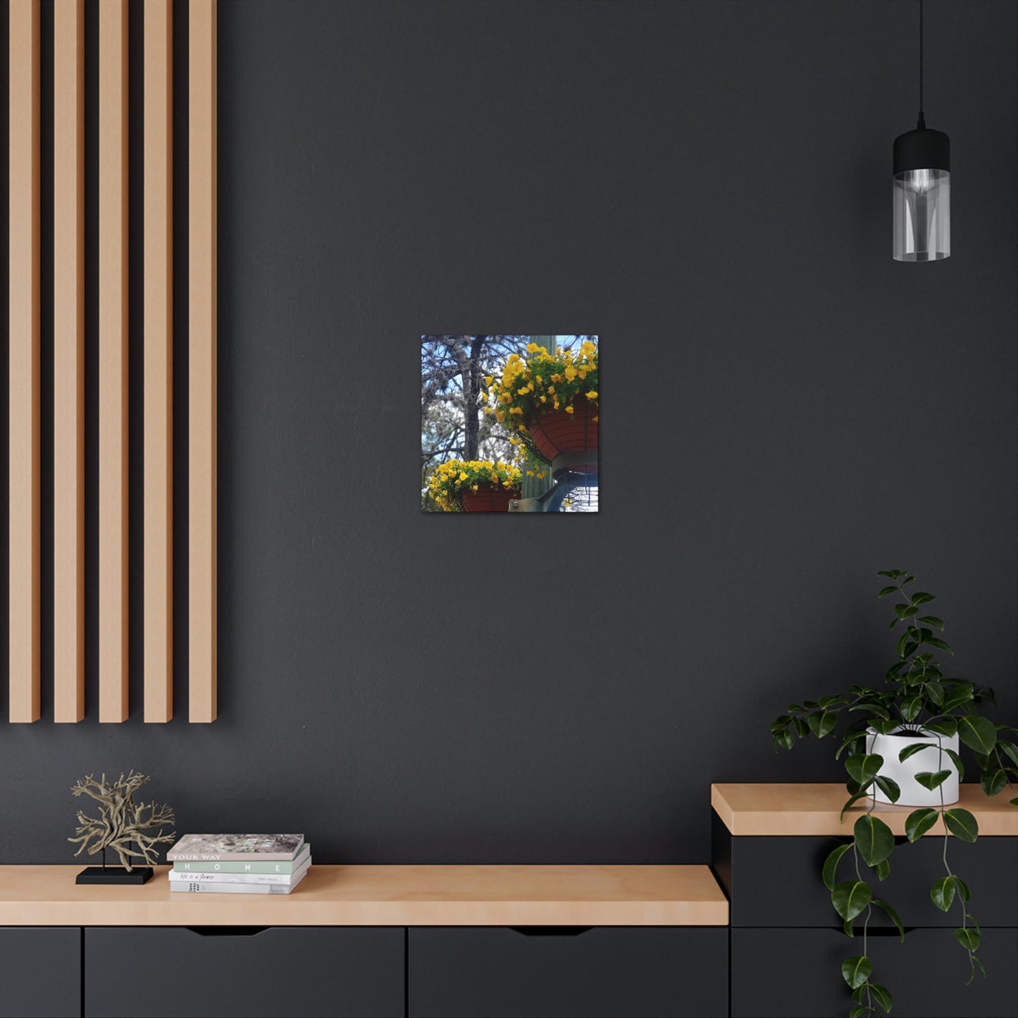 Yellow Pansies Downtown | Wall Art Canvas | High Bloom Collection | Life By Ortavia