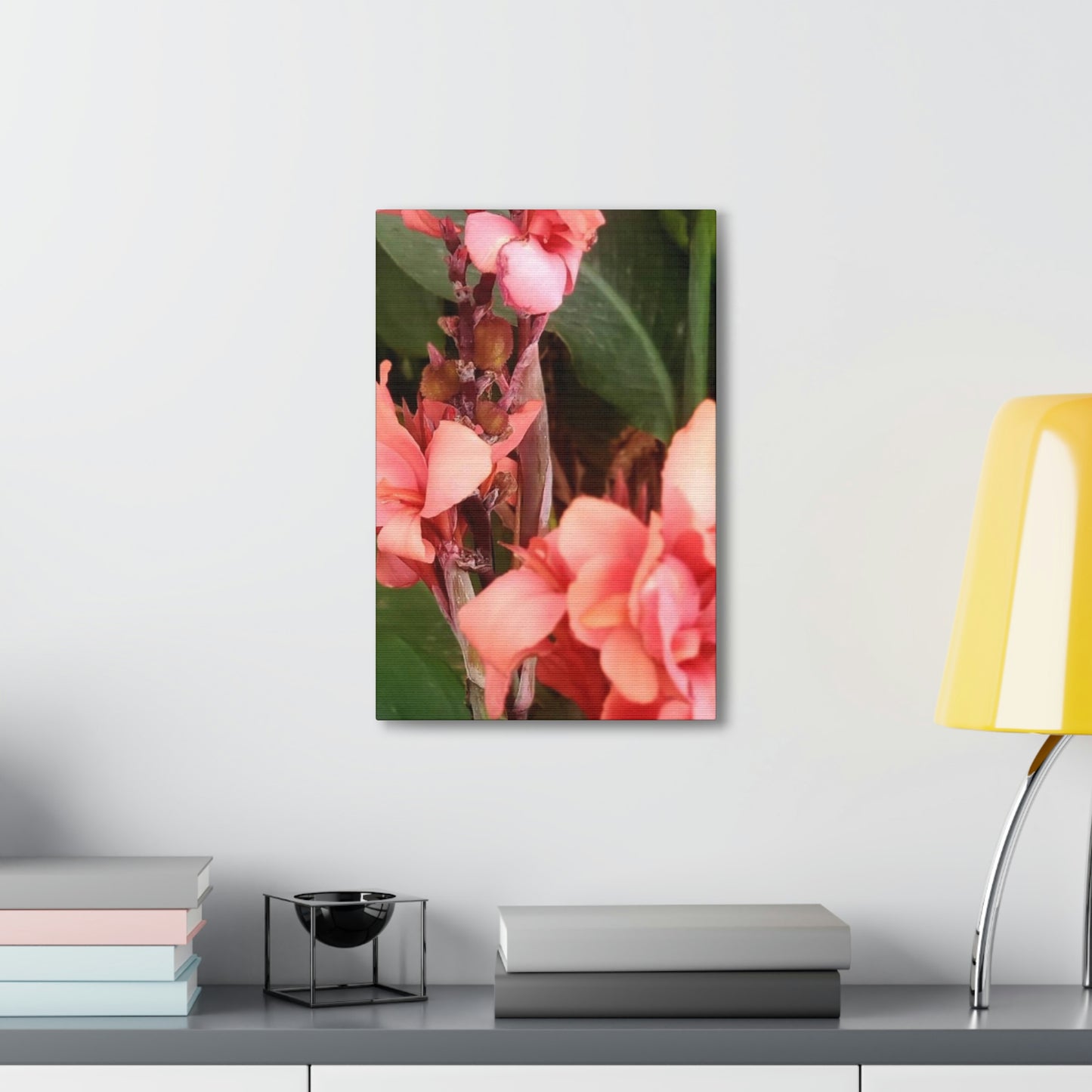 Art Prints & Wall Art, Canvas Gallery with Pink Canna Flower