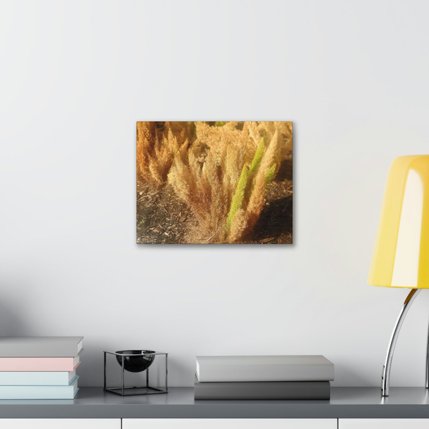 Golden Foxtail Fern | Wall Art Canvas | High Bloom Collection | Life By Ortavia