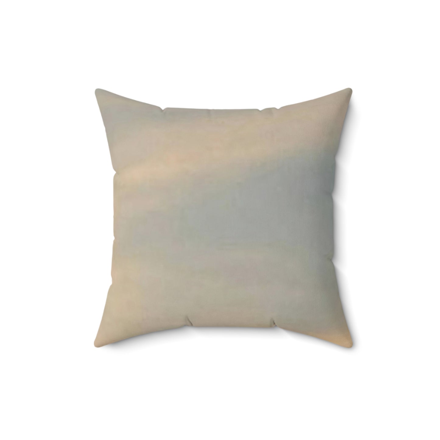 Spun Polyester Square Couch Pillow with Pink/Blue Multi-Colored Sky Design