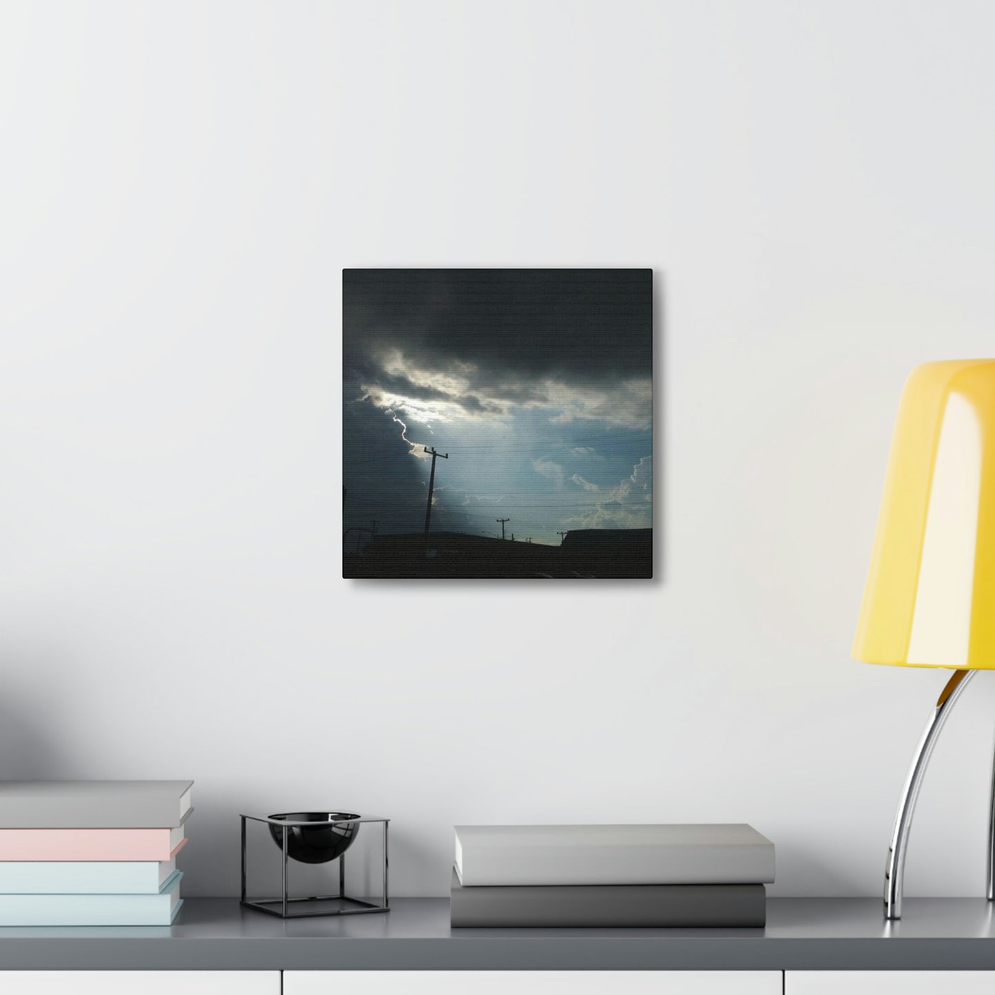Sun Through Dark Clouds | Wall Art Canvas | Heavens Collection