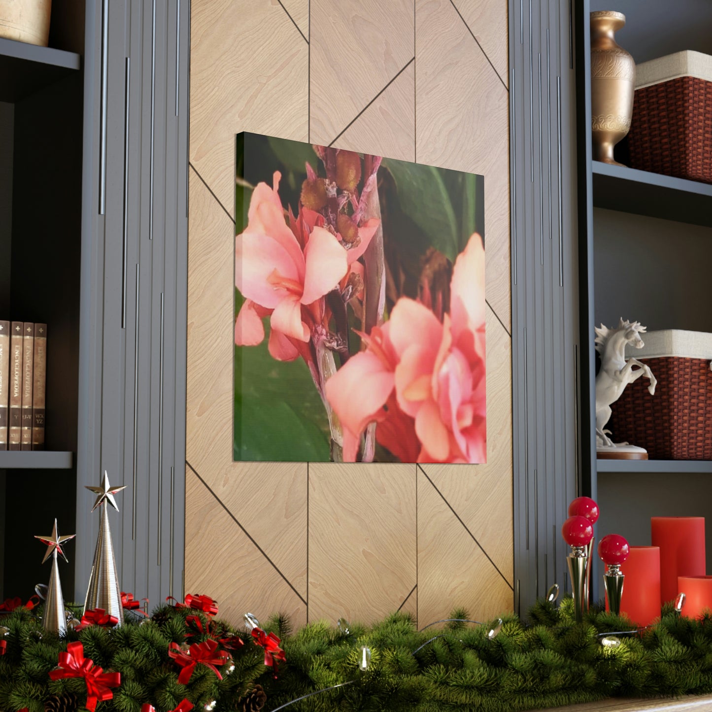 Art Prints & Wall Art, Canvas Gallery with Pink Canna Flower