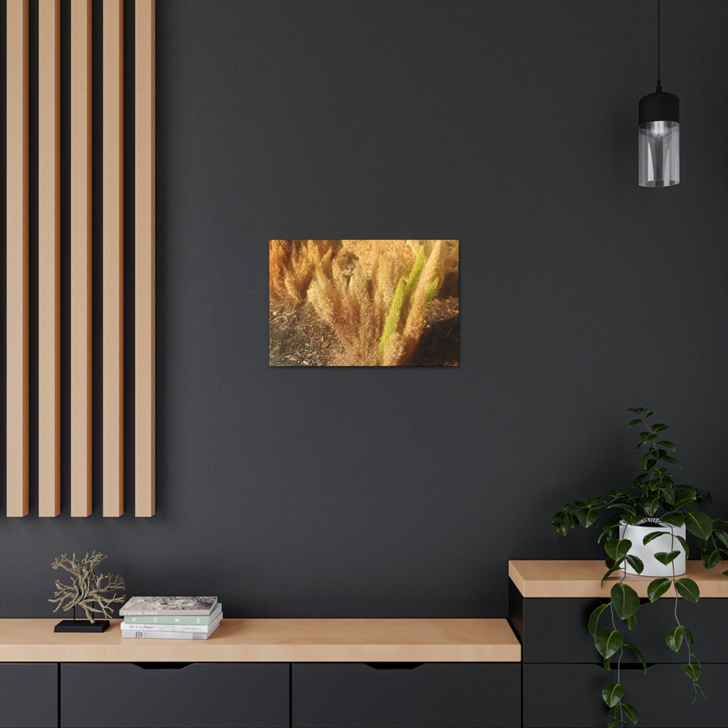 Golden Foxtail Fern | Wall Art Canvas | High Bloom Collection | Life By Ortavia