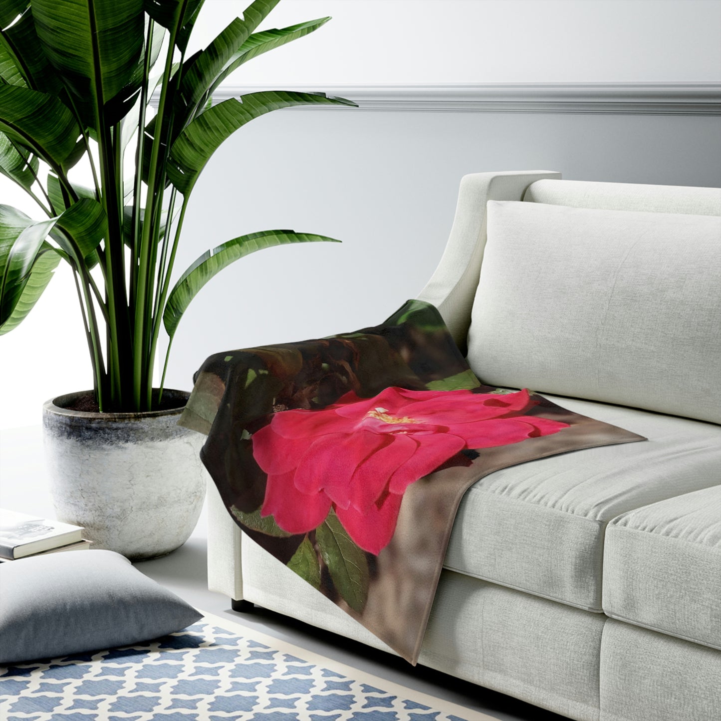 Knockout | Velveteen Plush Blanket | High Bloom Collection | Life By Ortavia