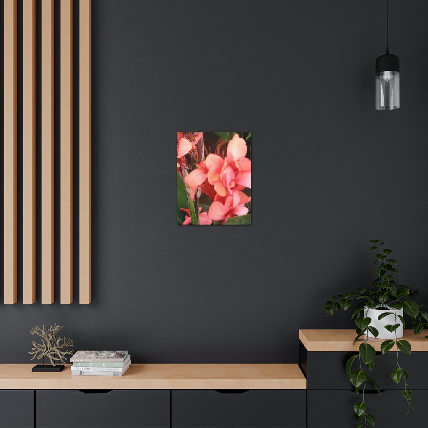 Art Prints & Wall Art, Canvas Gallery with Pink Canna Flower