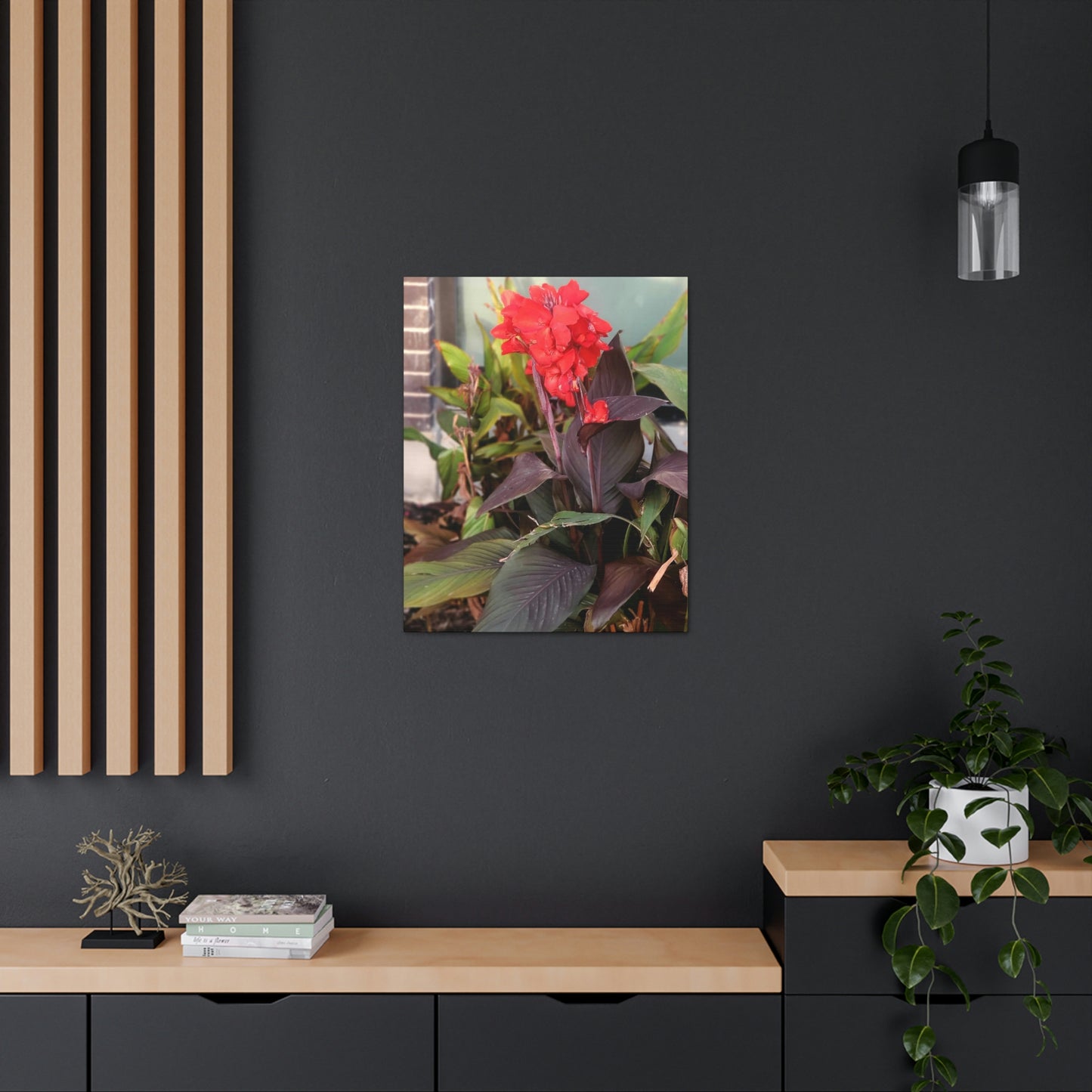Red Canna | High Bloom Collection | Wall Art Print | Life By Ortavia