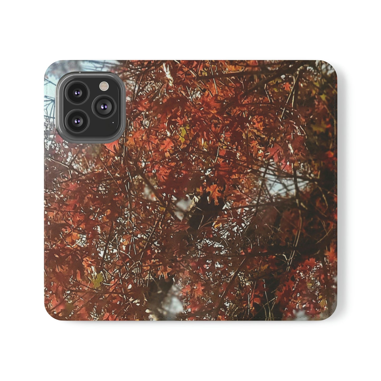 Red Autumn Leaves | Folio Phone Case | High Bloom Collection | Life By Ortavia
