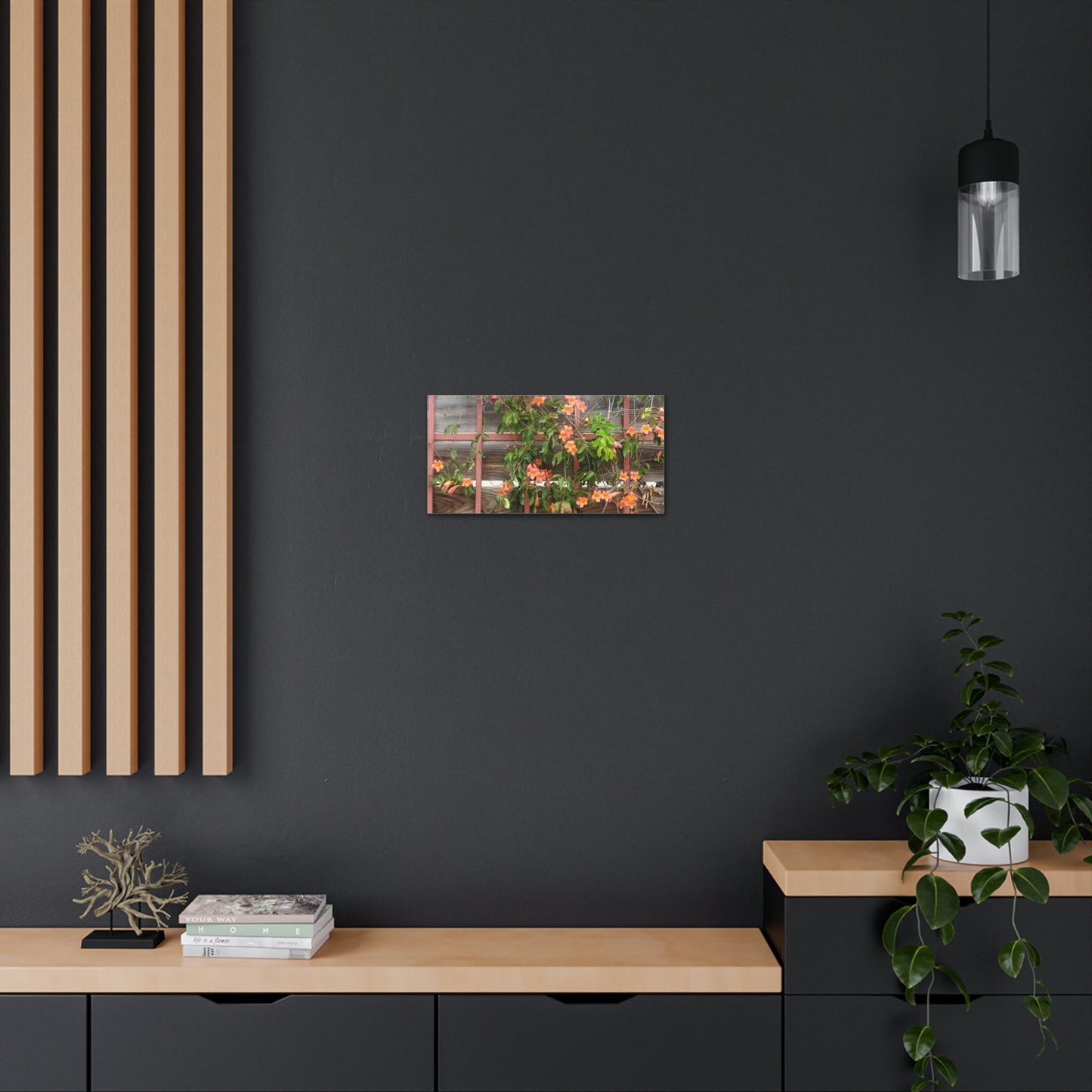 Flowers On A Rugged Fence | Wall Art Canvas | High Bloom Collection | Life By Ortavia