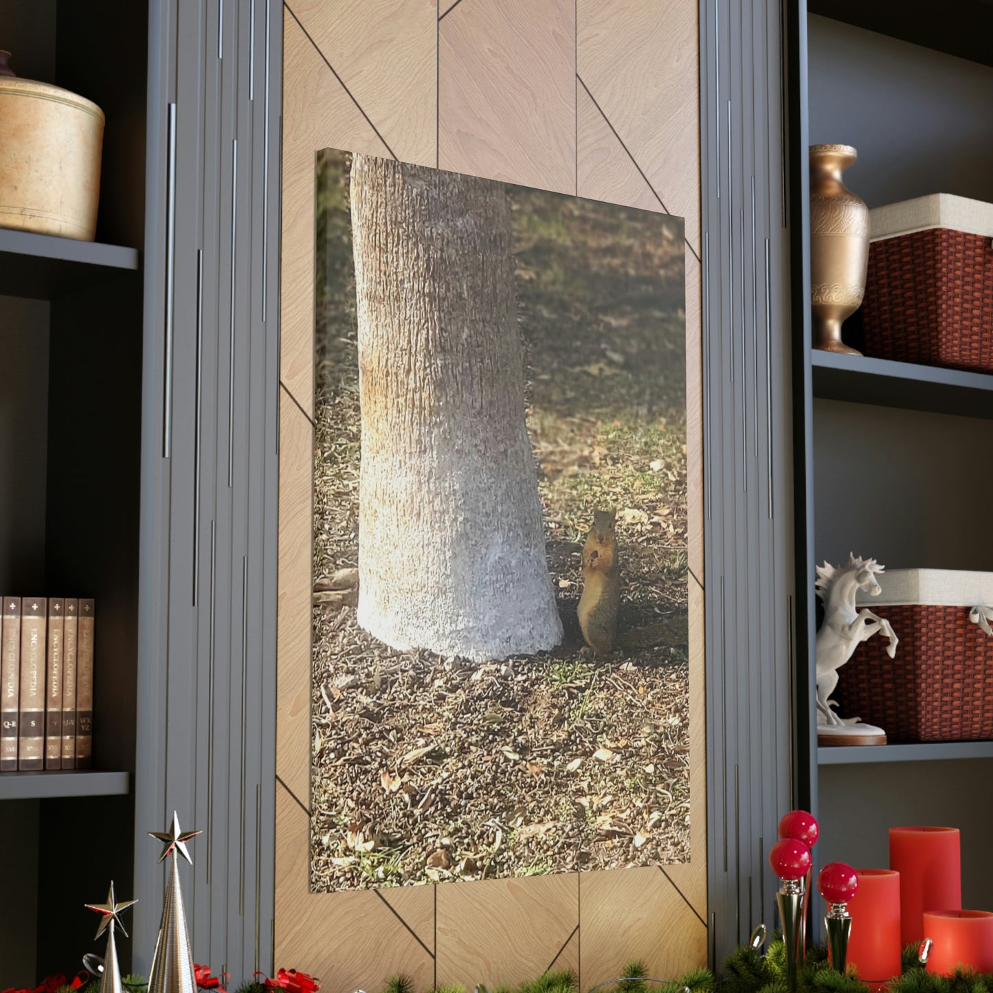 Squirrel and A Nut | Wall Art Print | Urban Geographic Collection | Life By Ortavia