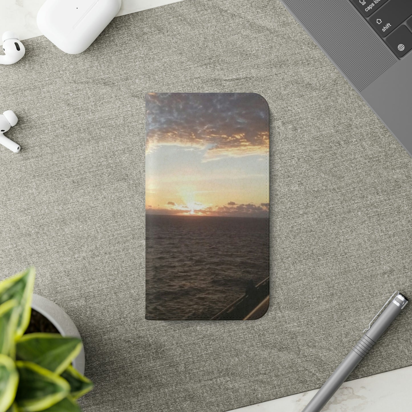Sunrise in the Gulf of Mexico | Folio Phone Case | Heavens Collection | Life By Ortavia