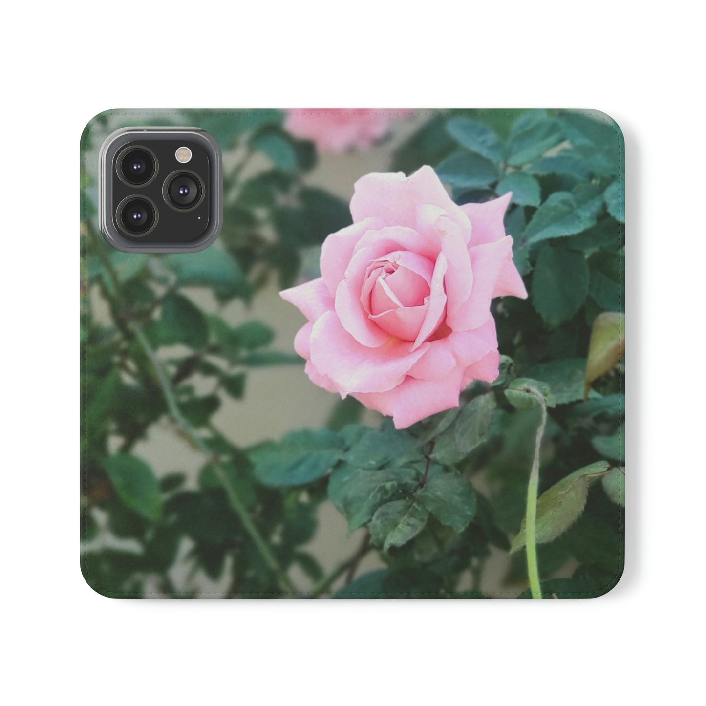 Focus on A Pink Rose | Folio Phone Case | High Bloom Collection | Life By Ortavia