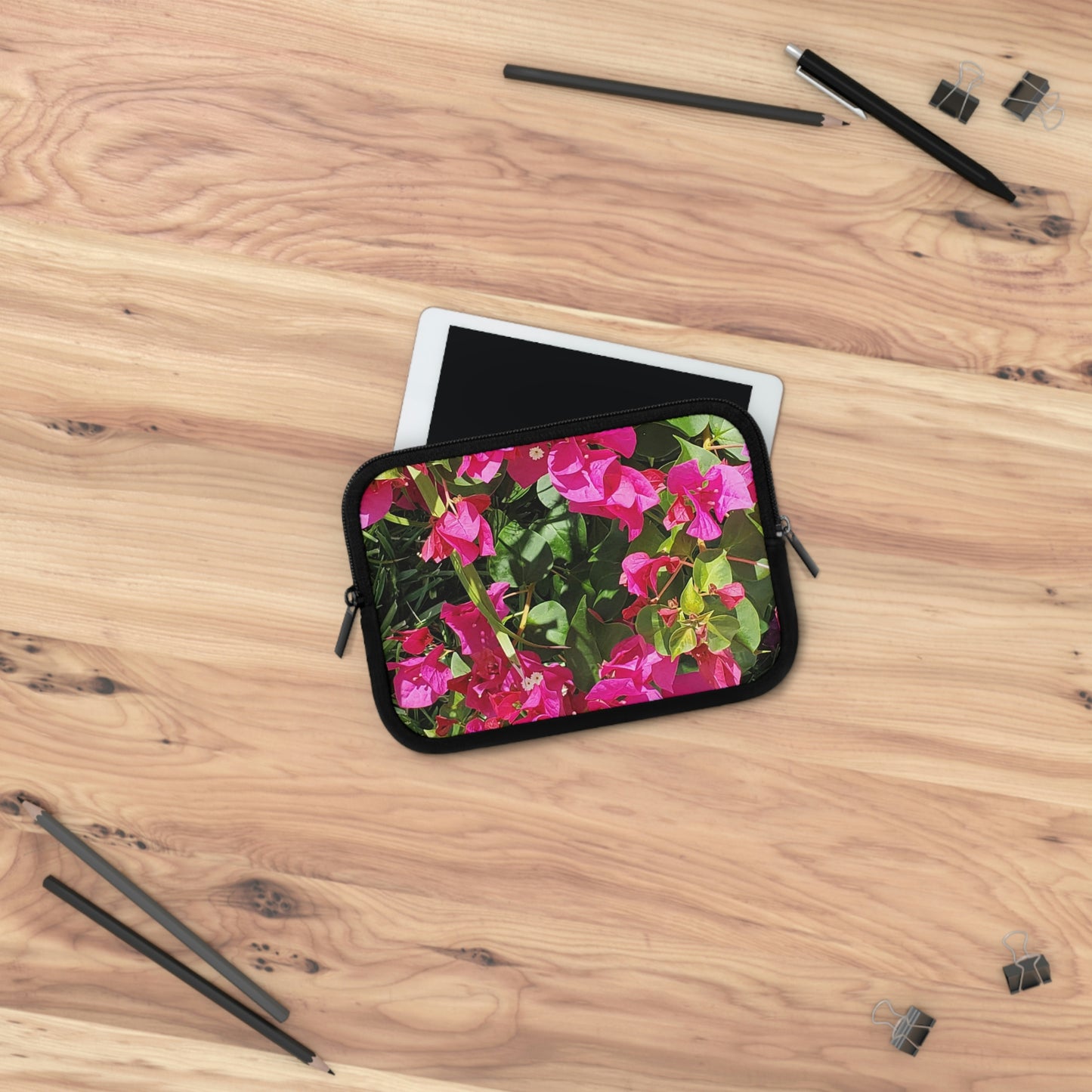 Laptop Sleeve Hot Pink Bougainvillea Flowers 7 Inch 10 Inch 13 Inch 15 Inch 17 Inch