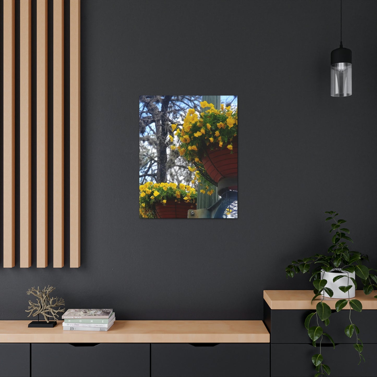 Yellow Pansies Downtown | Wall Art Canvas | High Bloom Collection | Life By Ortavia