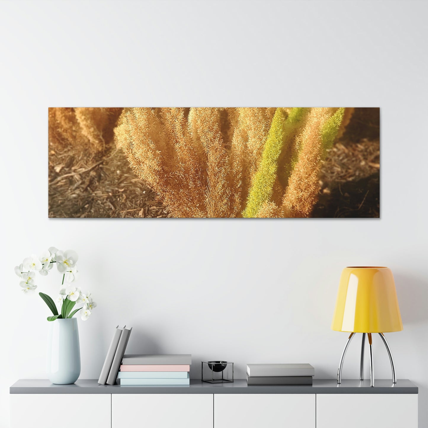 Golden Foxtail Fern | Wall Art Canvas | High Bloom Collection | Life By Ortavia