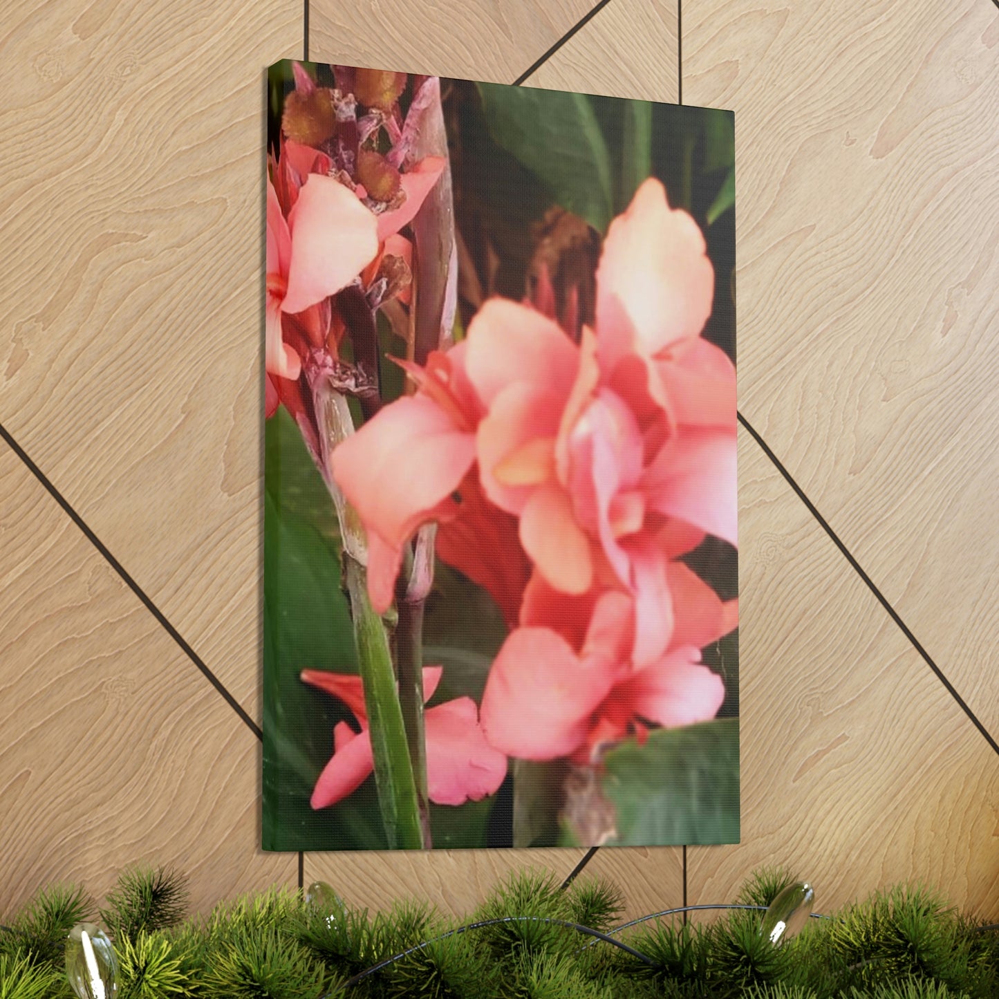 Art Prints & Wall Art, Canvas Gallery with Pink Canna Flower