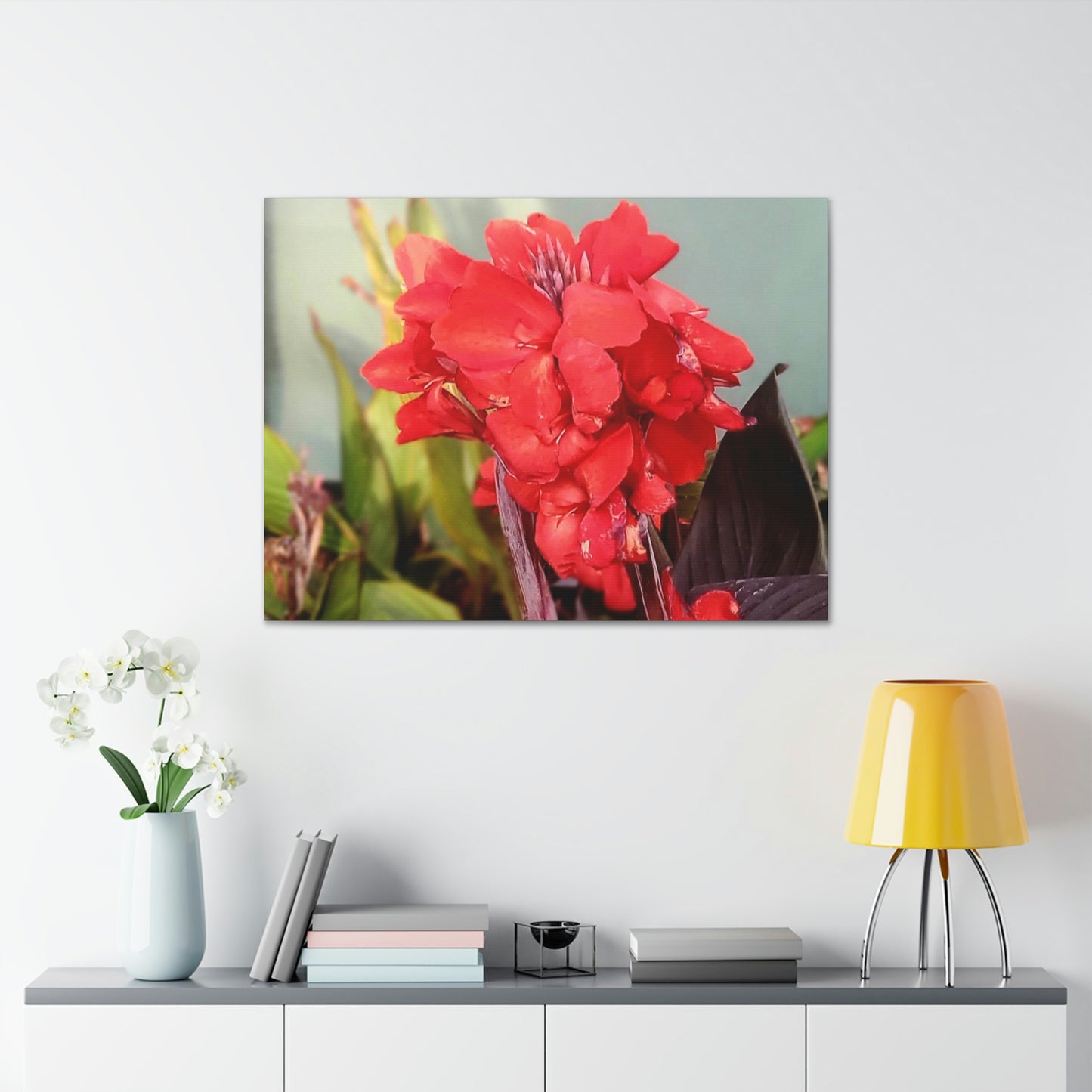 Red Canna | High Bloom Collection | Wall Art Print | Life By Ortavia