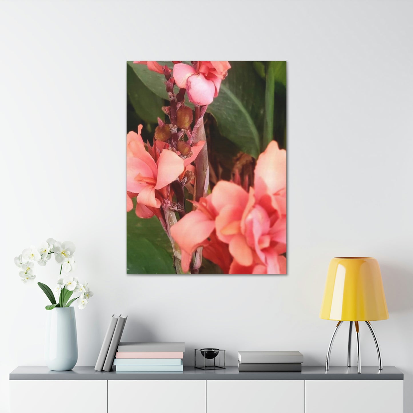 Art Prints & Wall Art, Canvas Gallery with Pink Canna Flower
