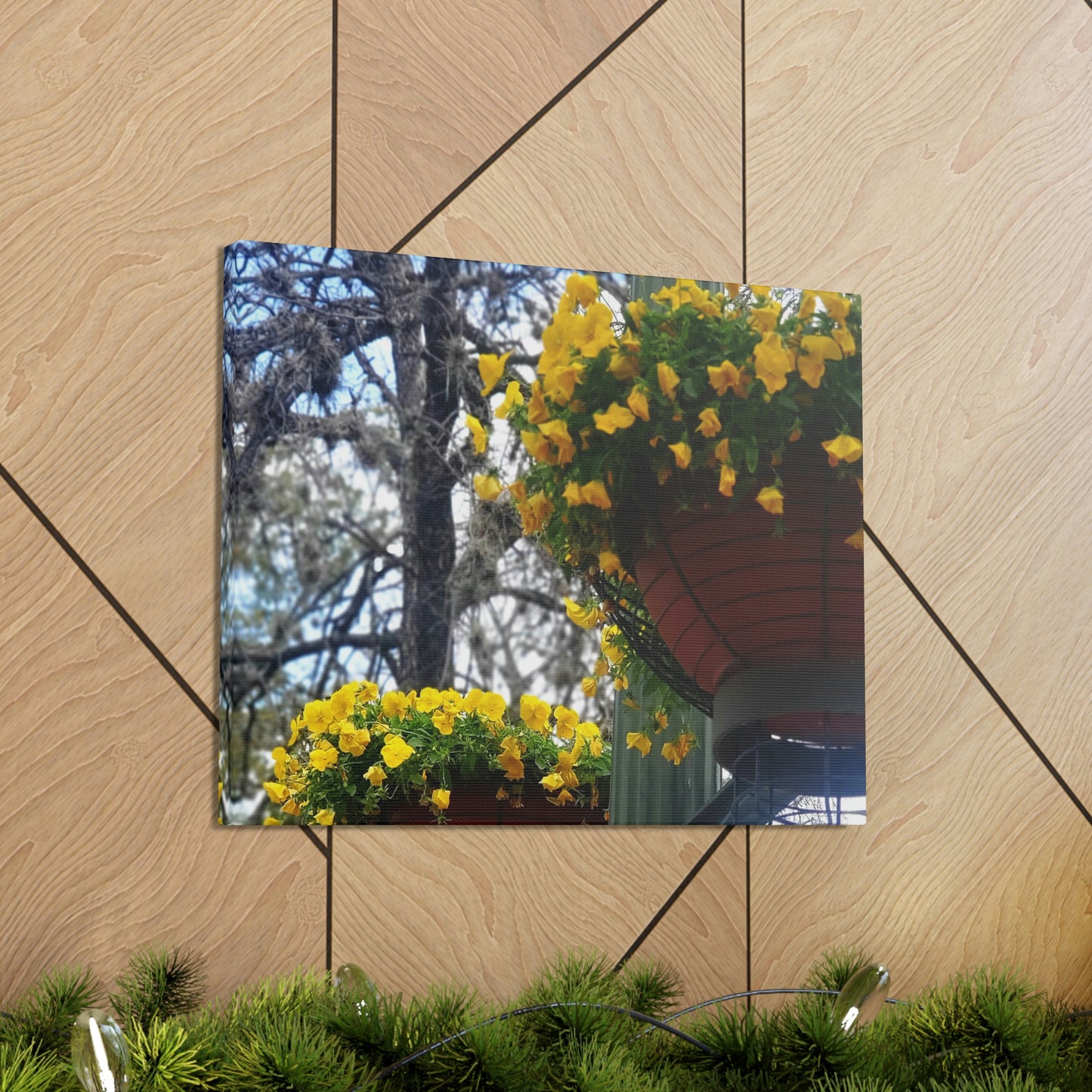 Yellow Pansies Downtown | Wall Art Canvas | High Bloom Collection | Life By Ortavia