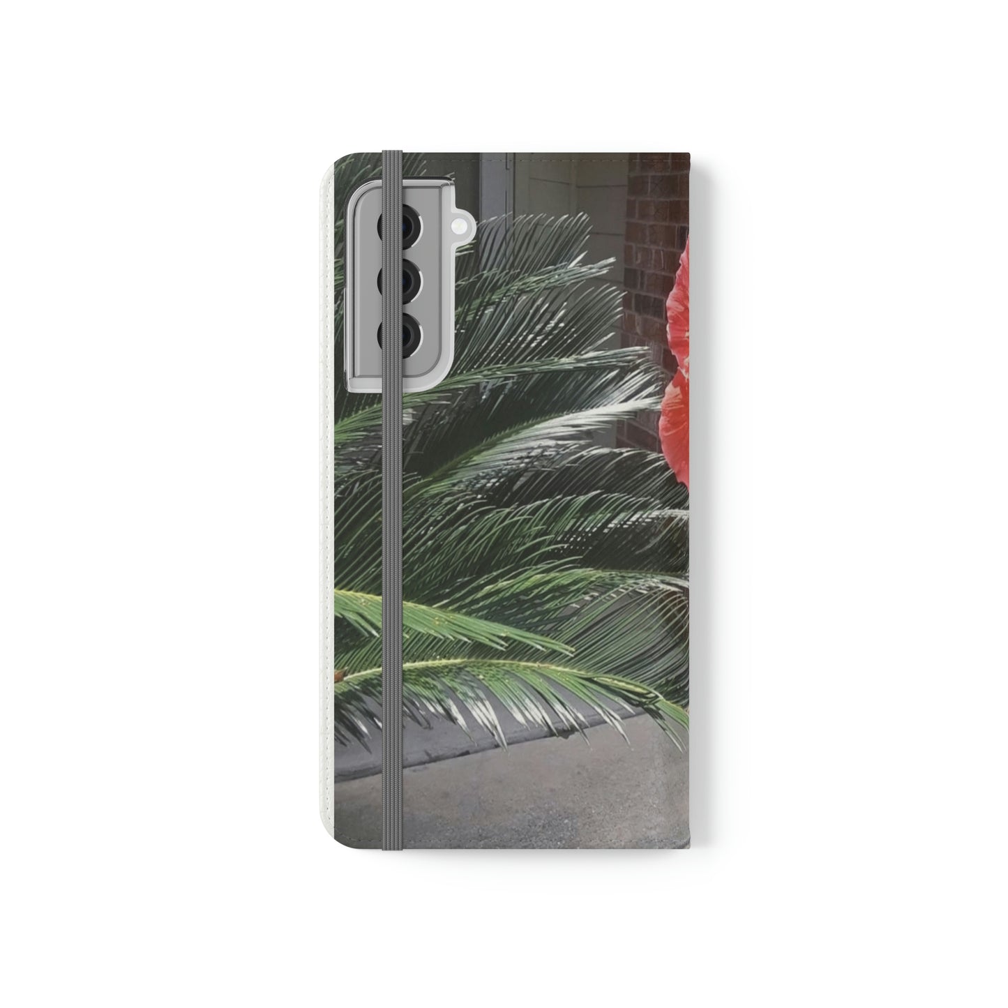 Peach Hibiscus | Folio Phone Case | High Bloom Collection | Life By Ortavia