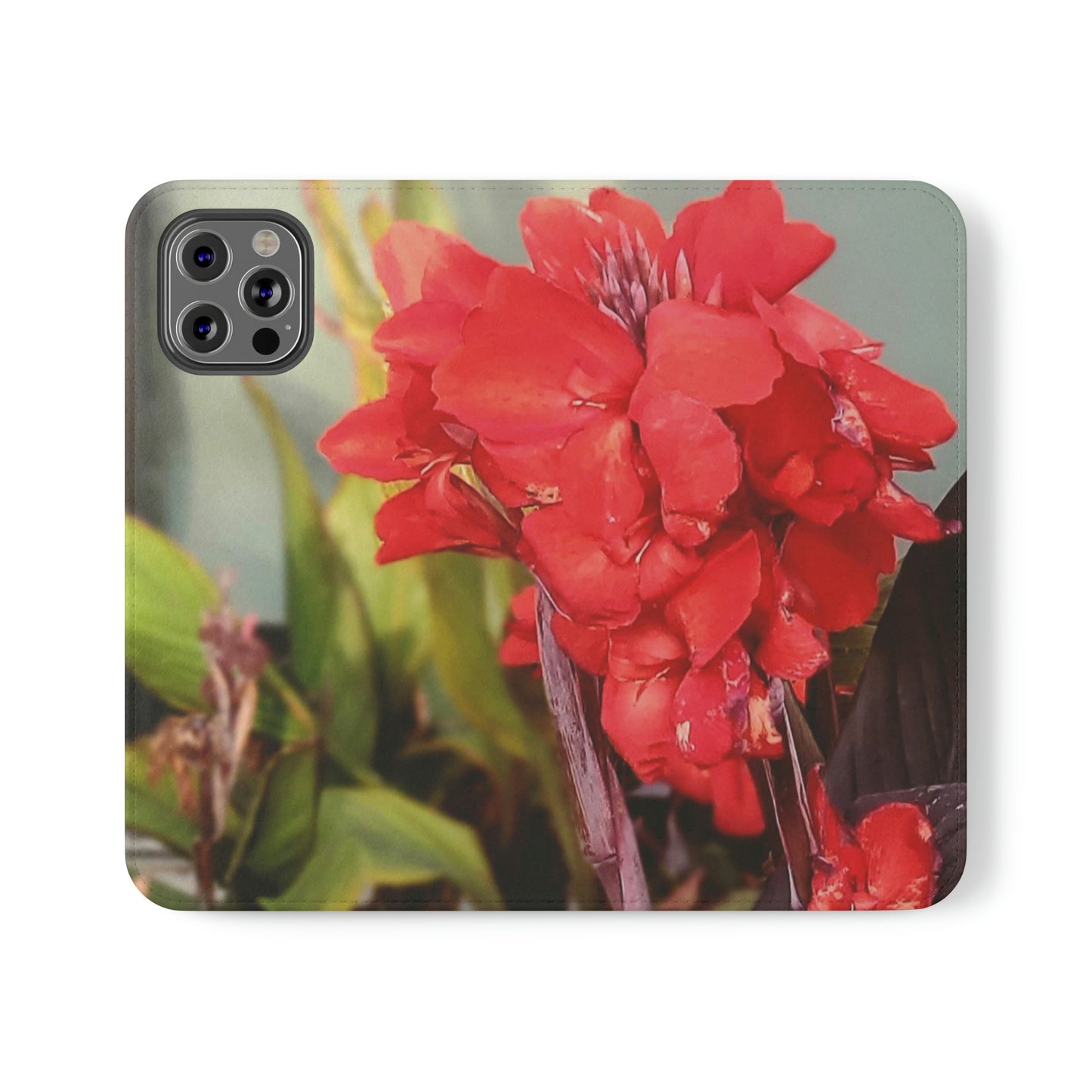 Red Canna | Folio Phone Case | High Bloom Collection | Life By Ortavia