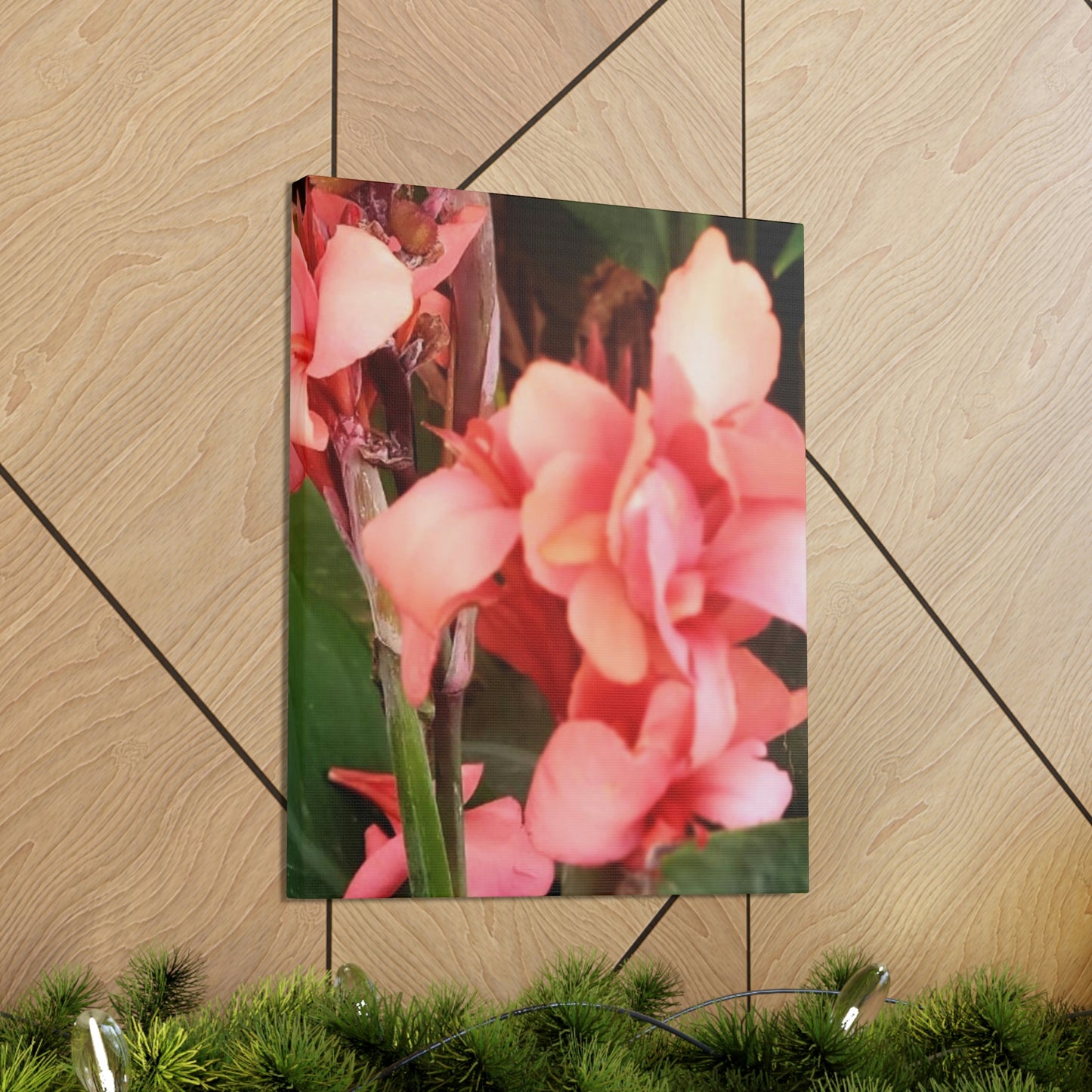 Art Prints & Wall Art, Canvas Gallery with Pink Canna Flower