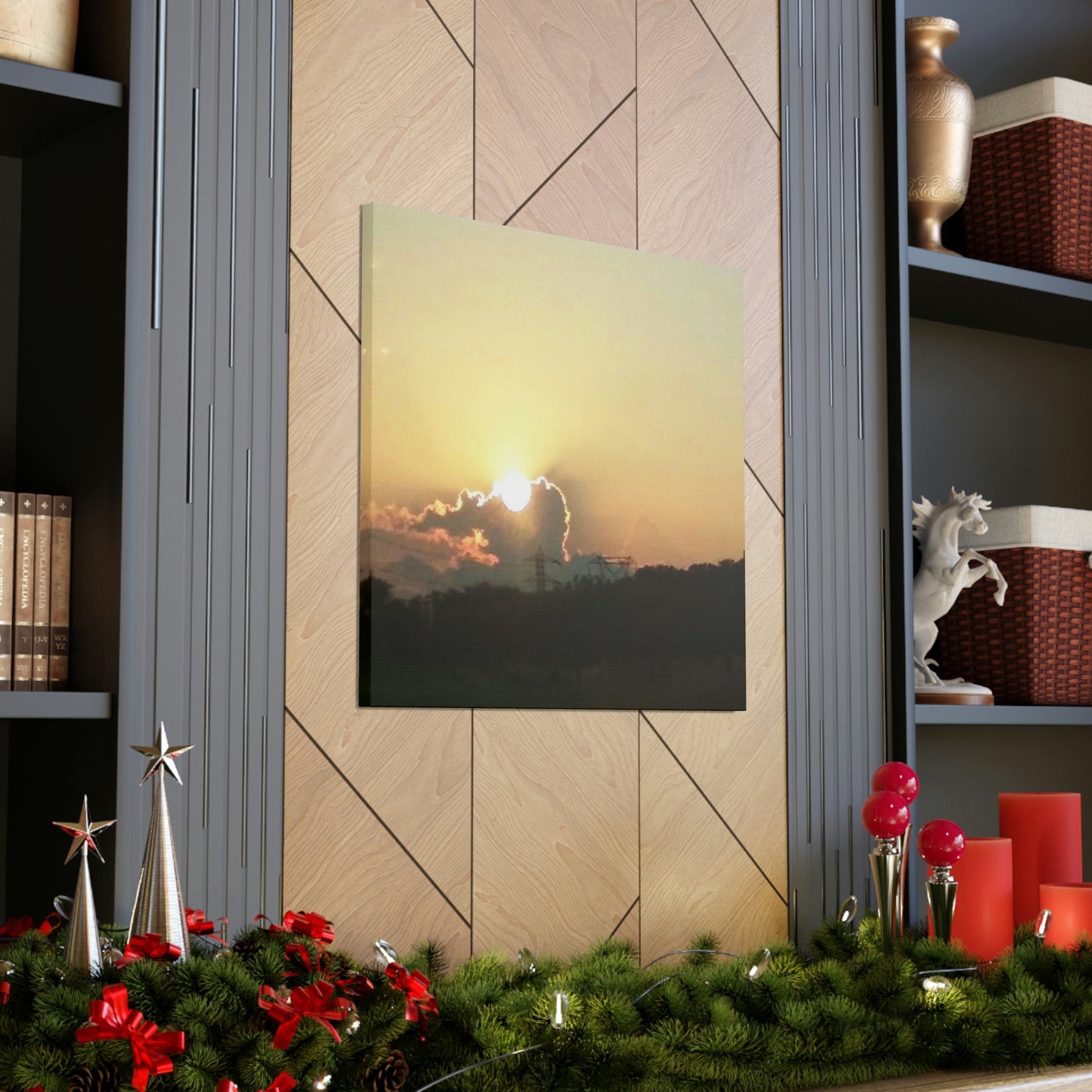 Sun in the Clouds | Wall Art Canvas | Heavens Collection | Life By Ortavia