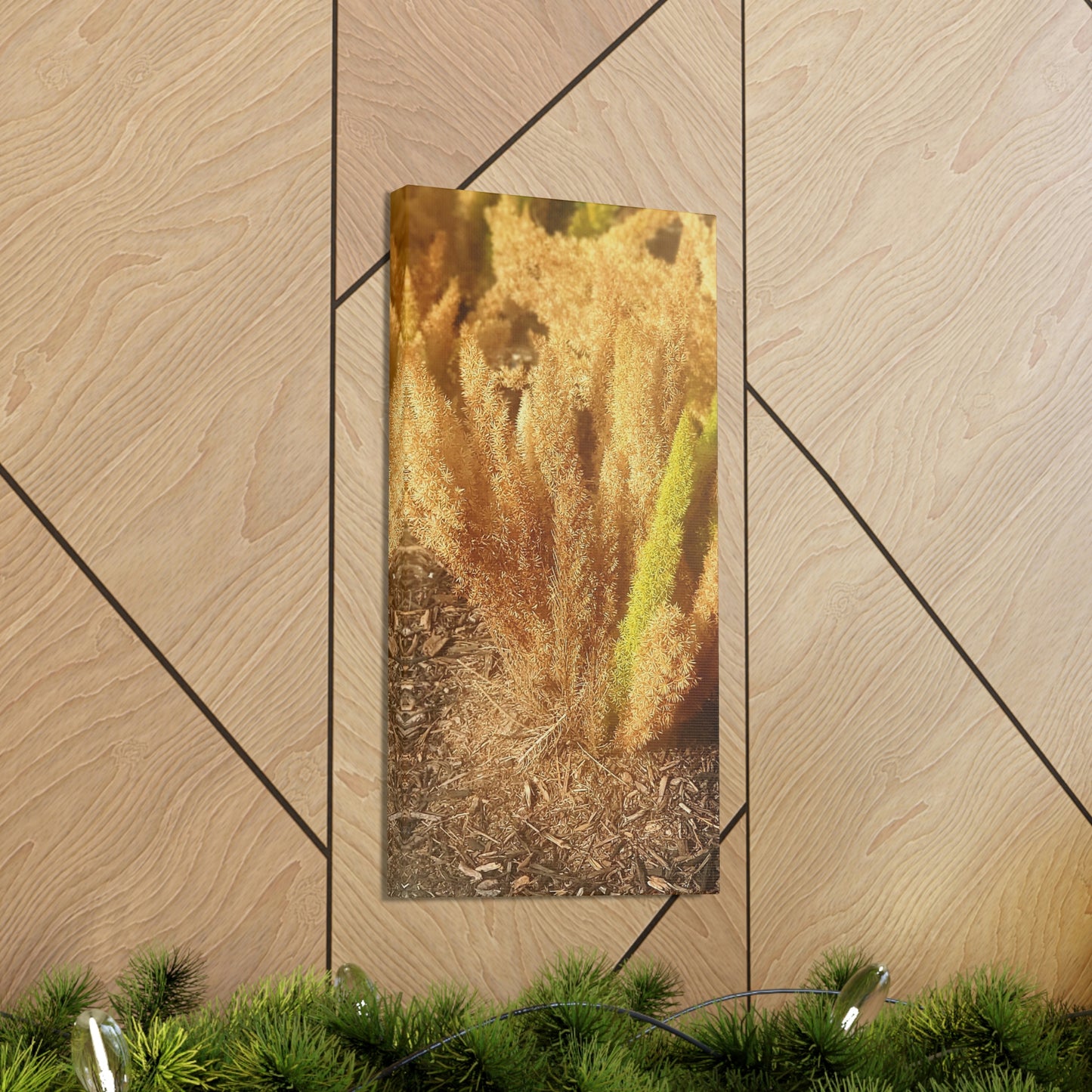 Golden Foxtail Fern | Wall Art Canvas | High Bloom Collection | Life By Ortavia