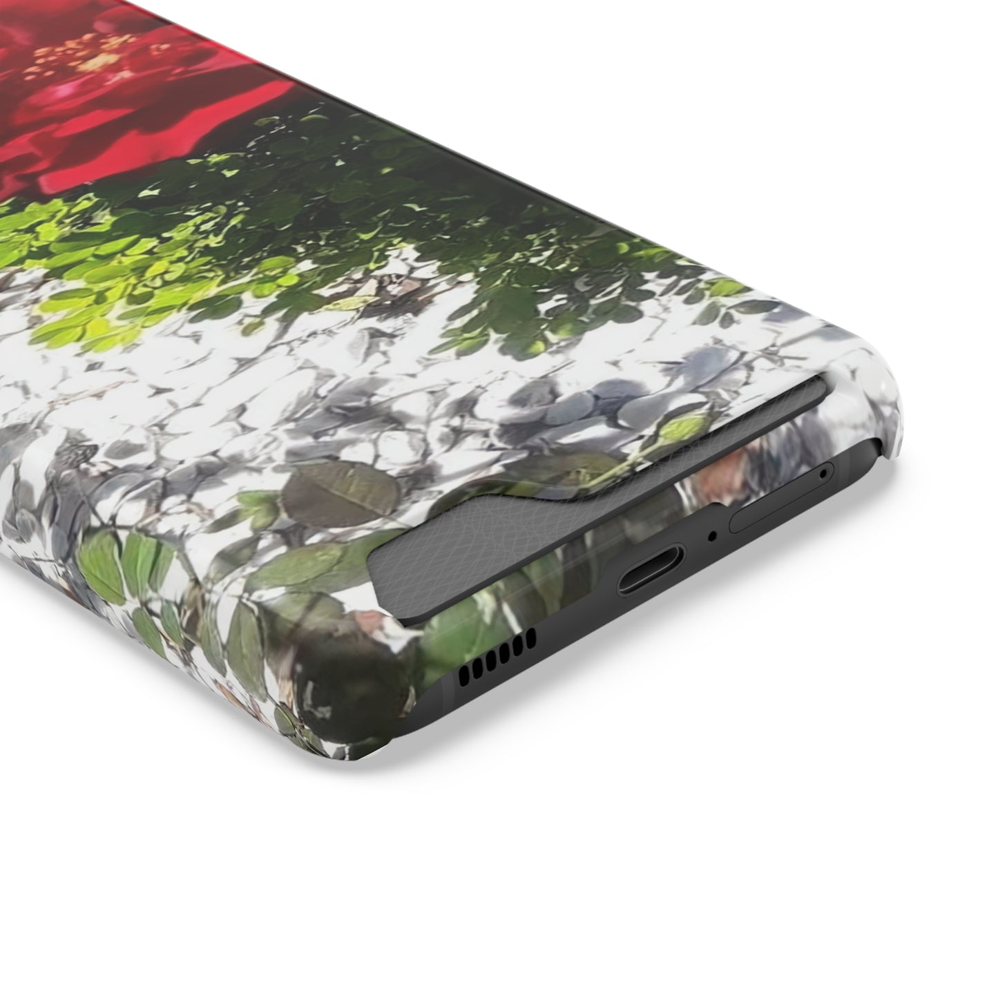Europeana Red Rose | Phone Case with Card Holder | High Bloom Collection | Life By Ortavia