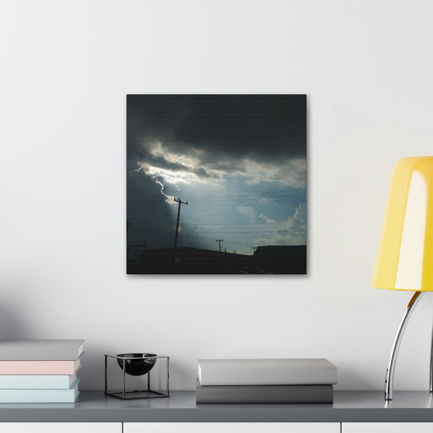 Sun Through Dark Clouds | Wall Art Canvas | Heavens Collection
