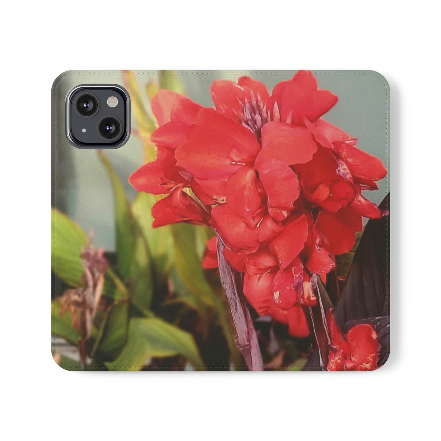 Red Canna | Folio Phone Case | High Bloom Collection | Life By Ortavia