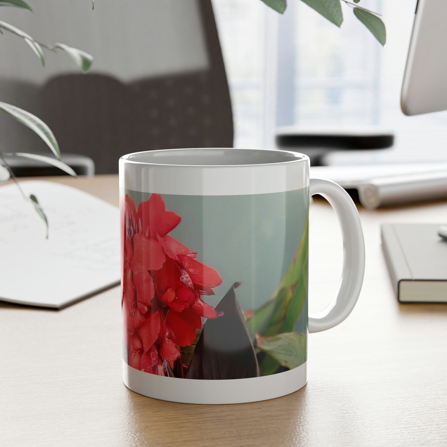 Red Canna | Ceramic Mug 11oz | Life By Ortavia