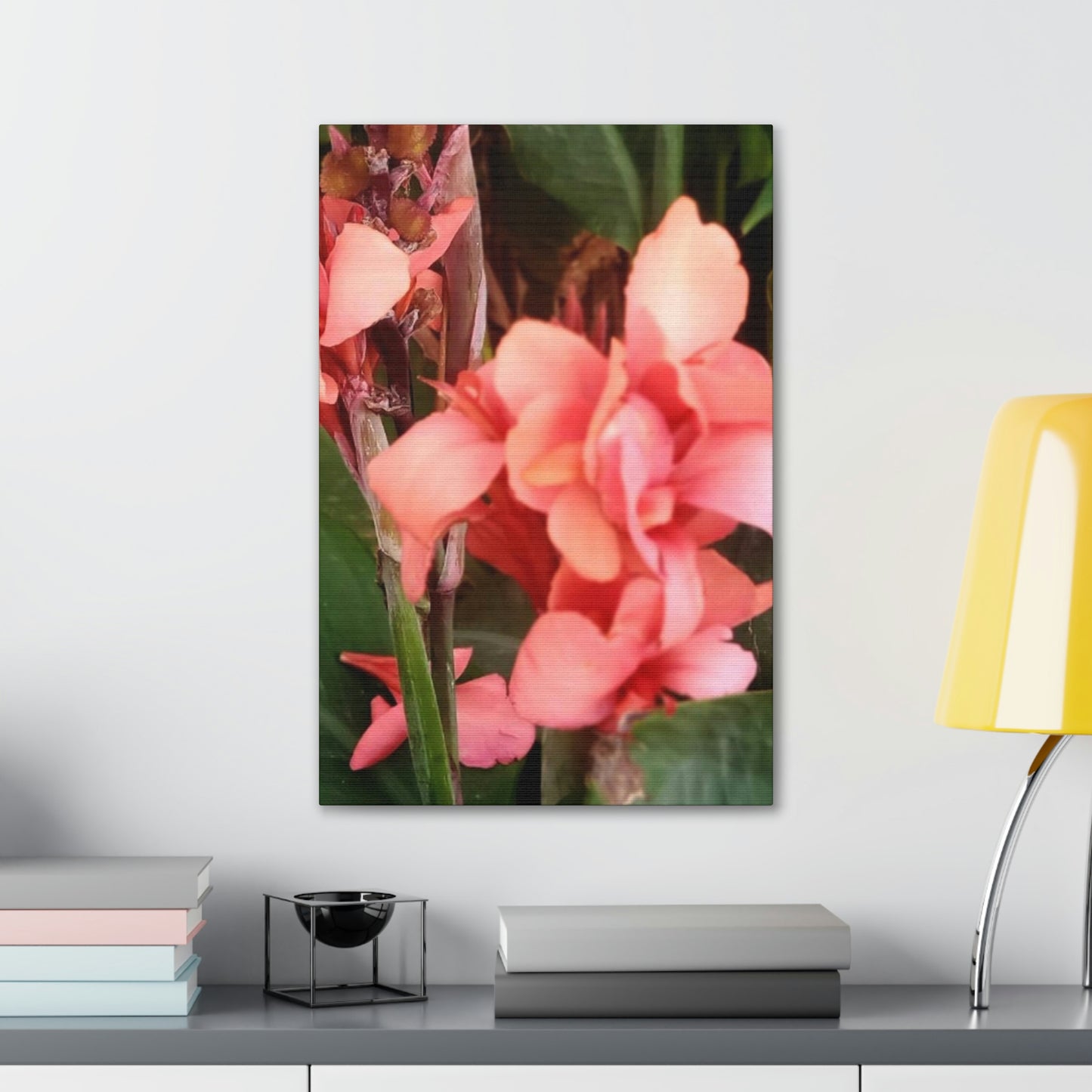 Art Prints & Wall Art, Canvas Gallery with Pink Canna Flower