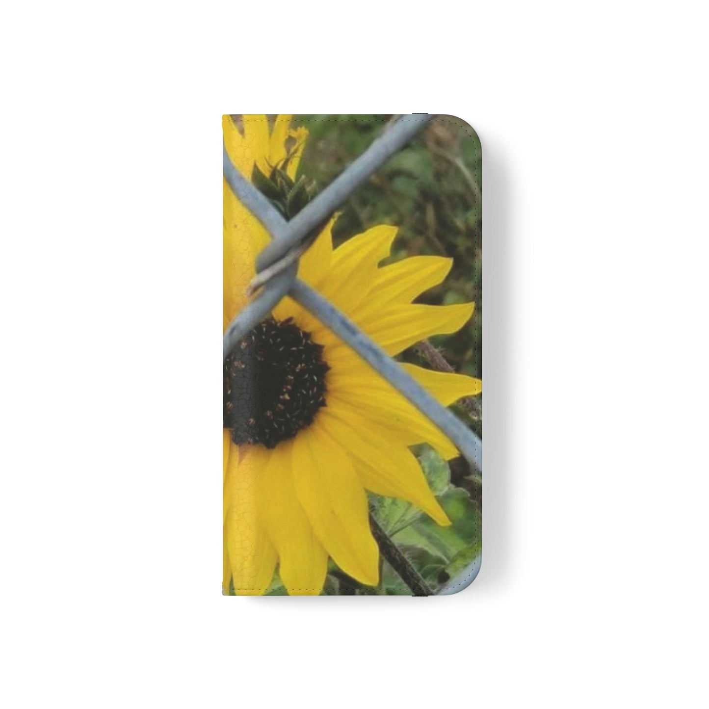 Sunflower Behind A Fence | Folio Phone Case | High Bloom Collection | Life By Ortavia